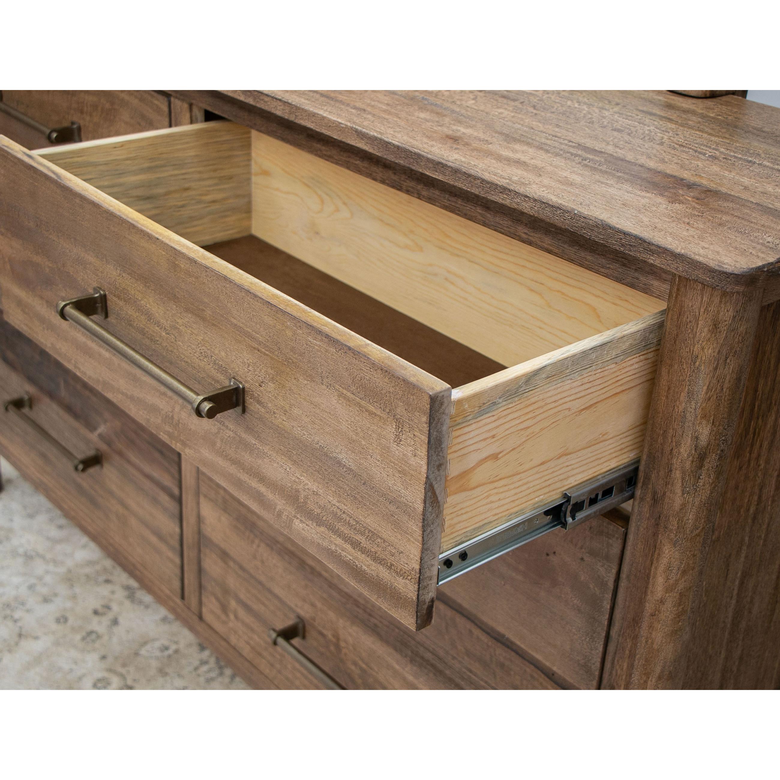  International Furniture Direct Olimpia IFD7381DSR 6 Drawers Dresser - Tequila/Towny Brown IMAGE 6
