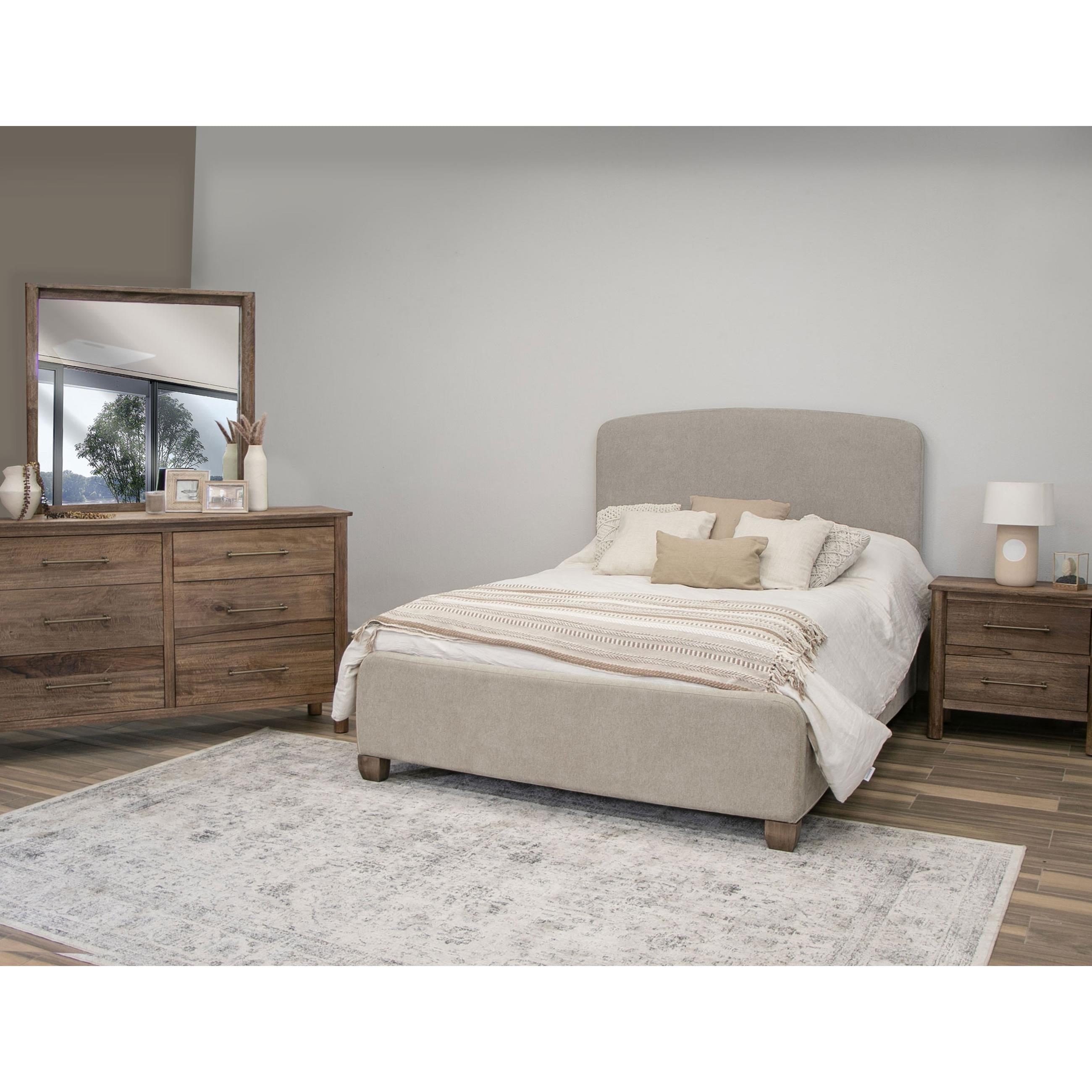  International Furniture Direct Olimpia IFD7381NTS 2 Drawers Nightstand - Tequila/Towny Brown IMAGE 4