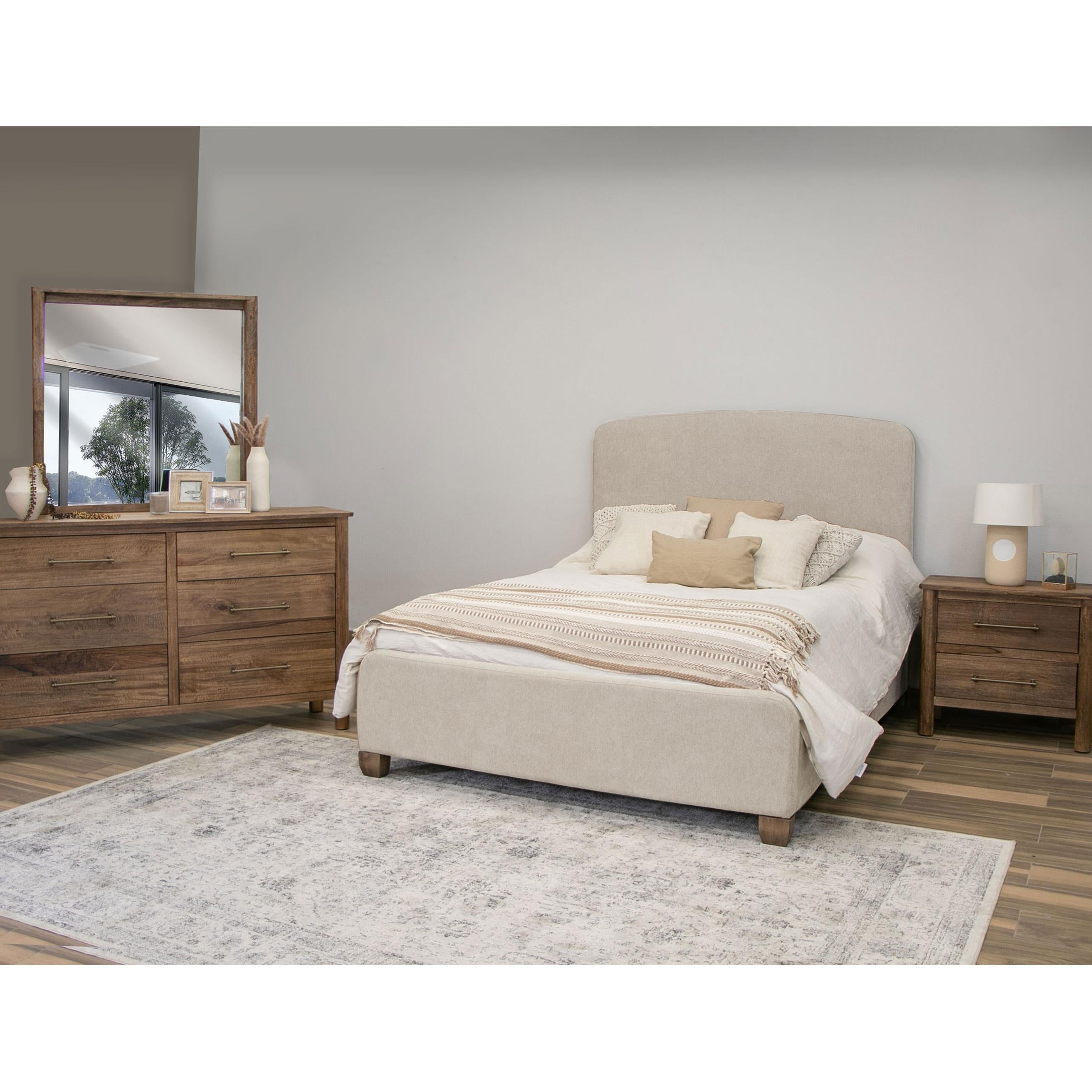  International Furniture Direct Olimpia IFD7381NTS 2 Drawers Nightstand - Tequila/Towny Brown IMAGE 5