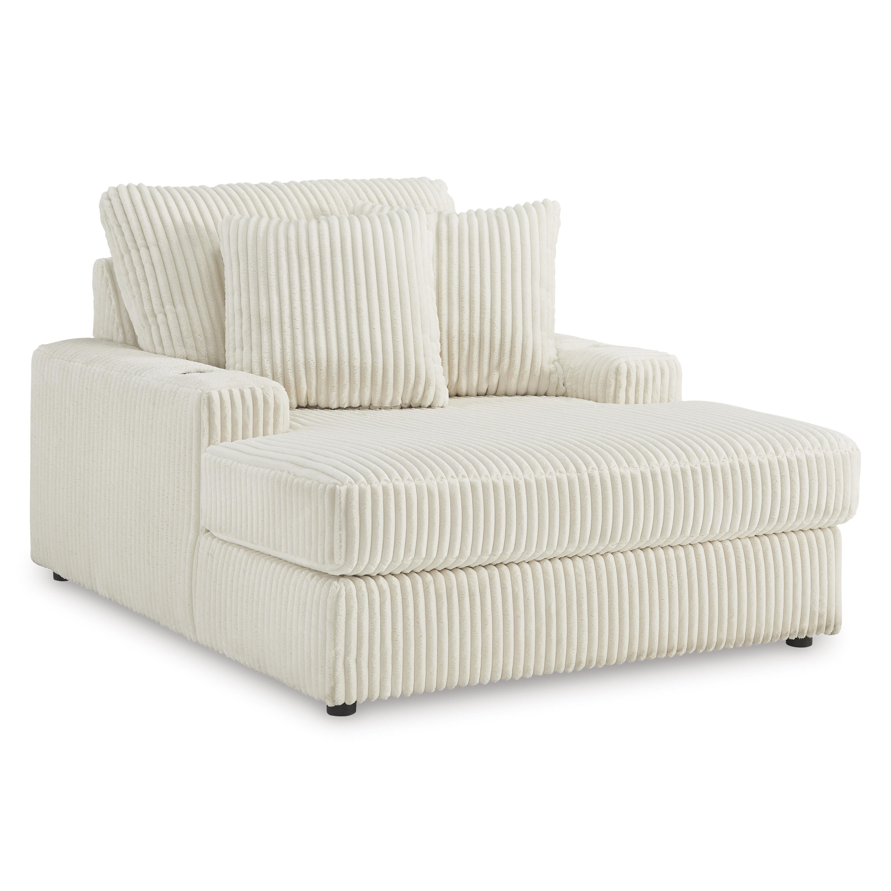  Manufacturer Color_Ivory --  Signature Design by Ashley Lindyn Fabric Chaise IMAGE 1