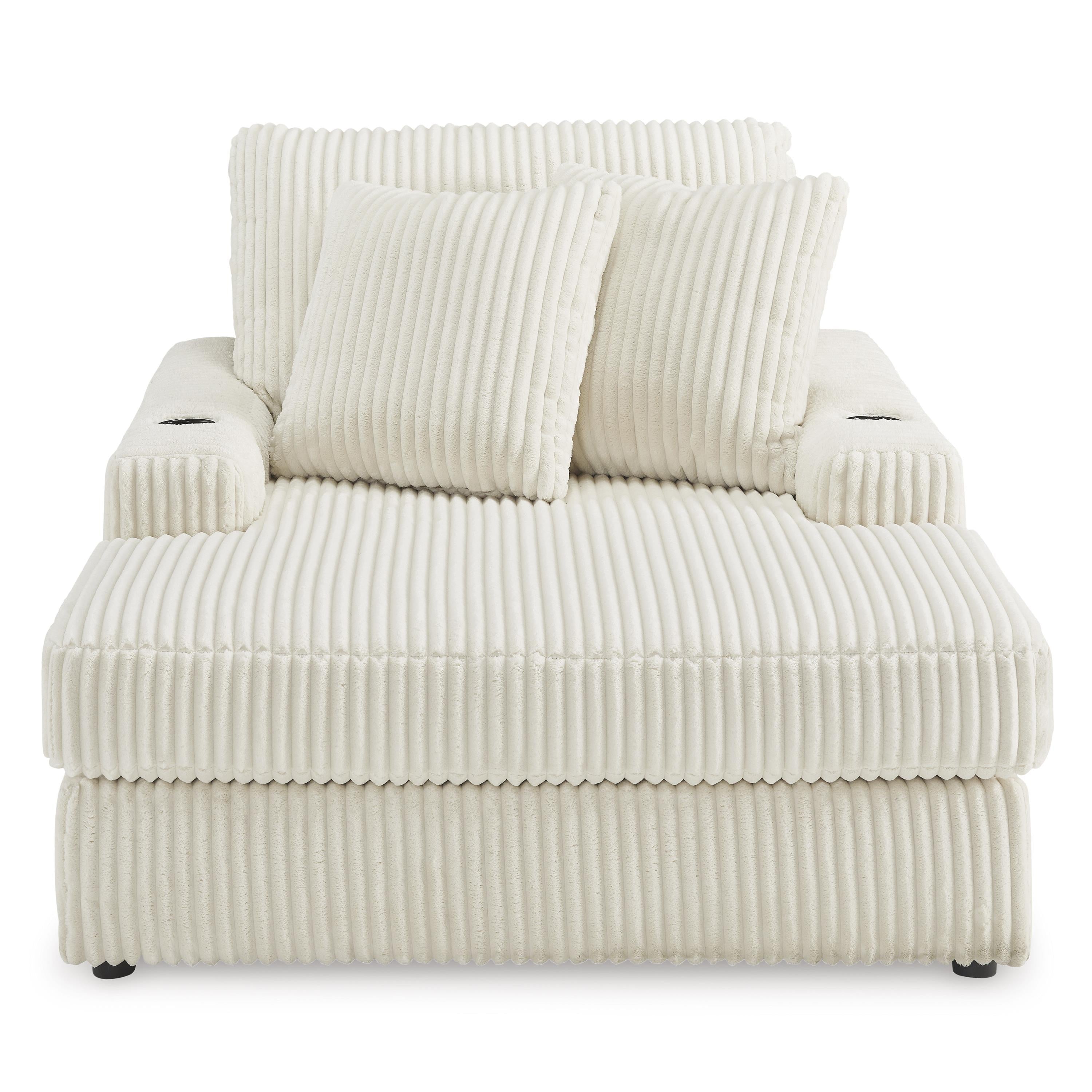  Manufacturer Color_Ivory --  Signature Design by Ashley Lindyn Fabric Chaise IMAGE 2