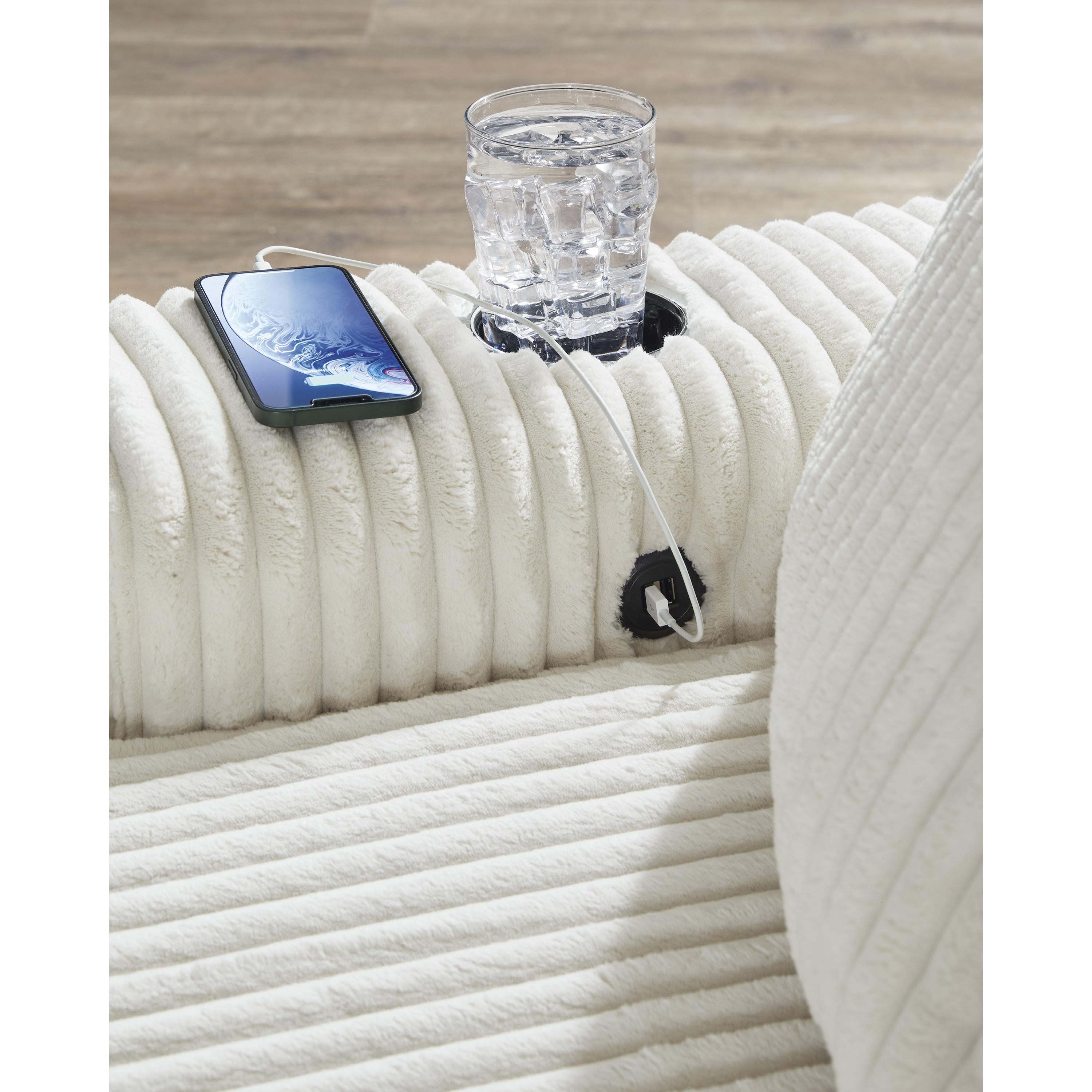  Manufacturer Color_Ivory --  Signature Design by Ashley Lindyn Fabric Chaise IMAGE 7