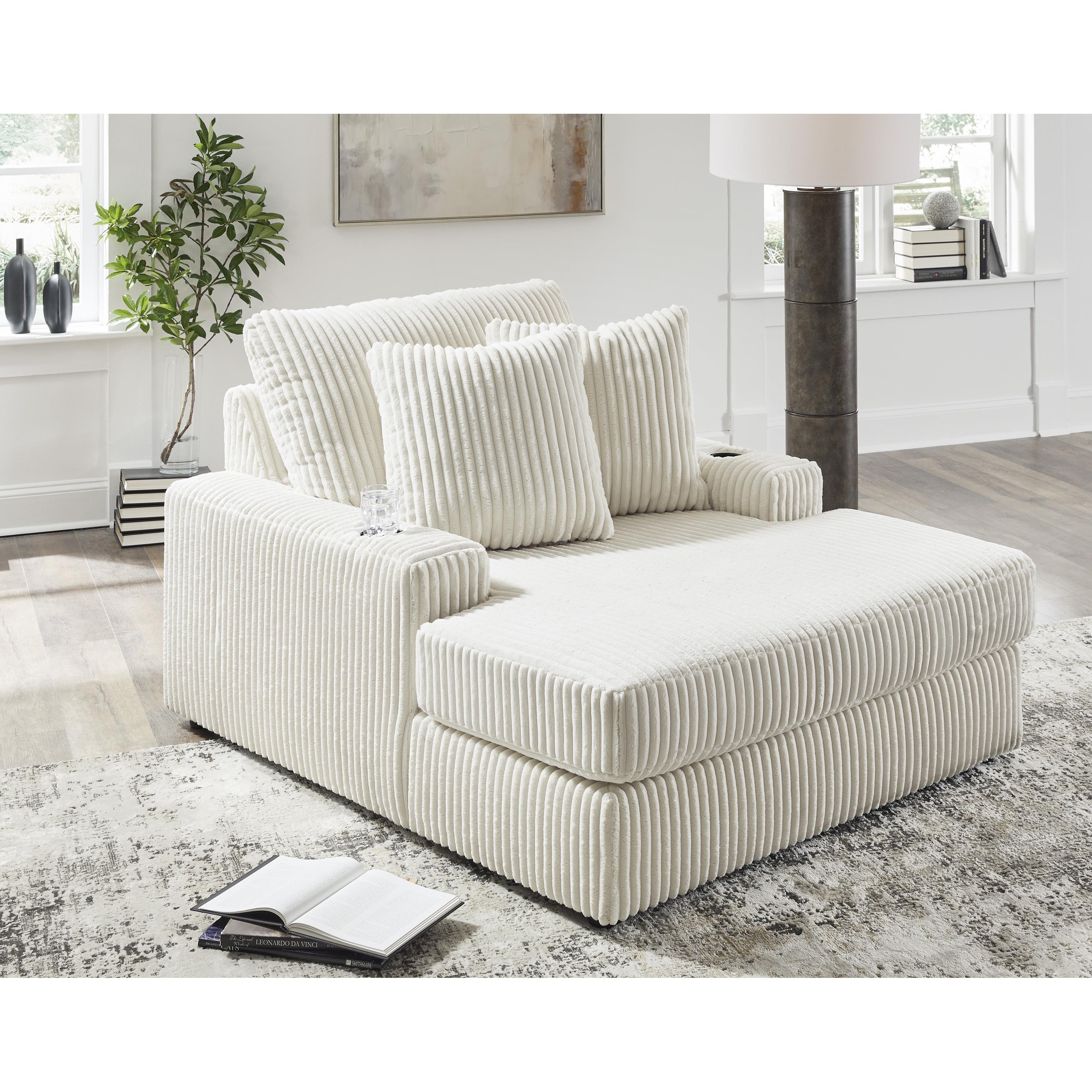 Manufacturer Color_Ivory --  Signature Design by Ashley Lindyn Fabric Chaise IMAGE 8