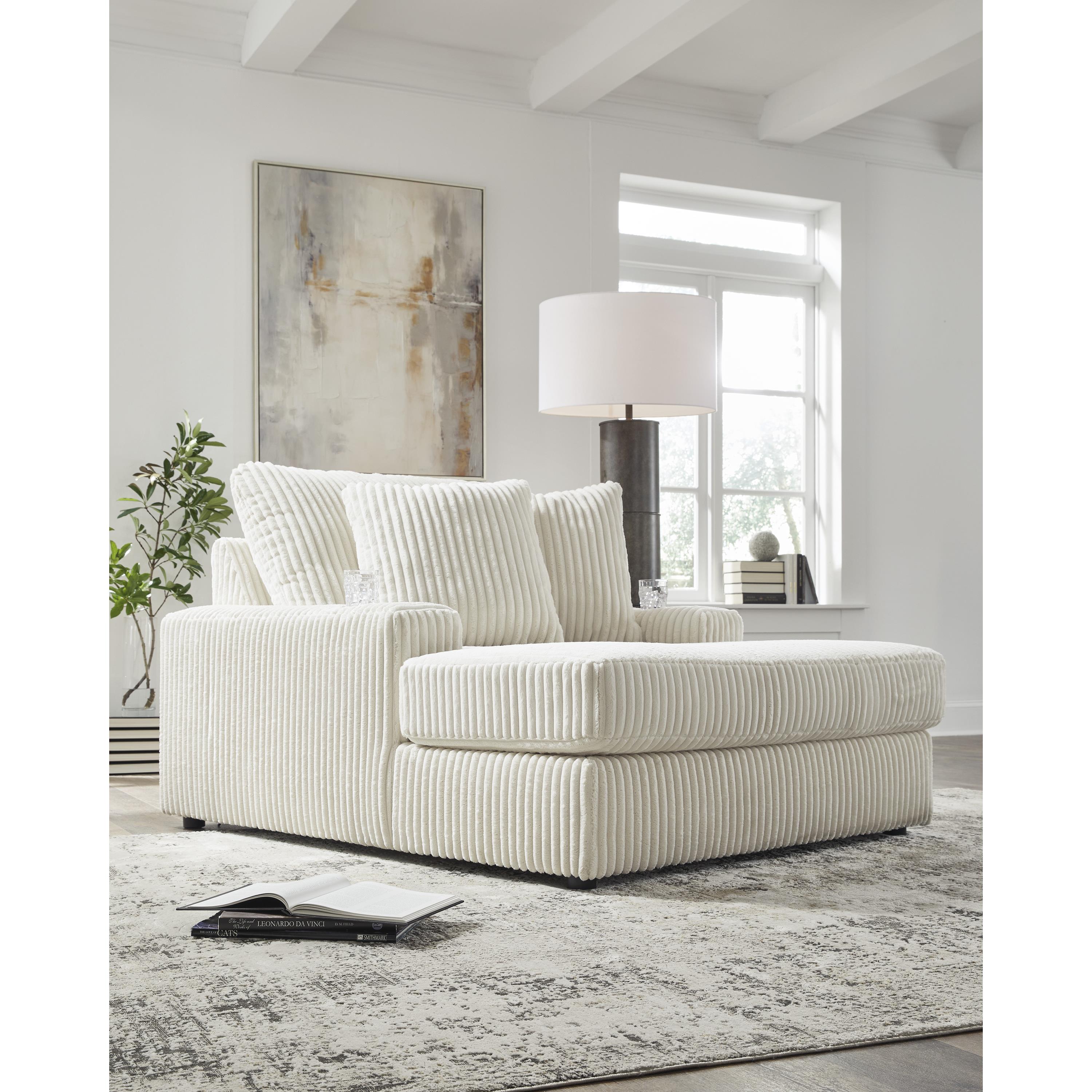  Manufacturer Color_Ivory --  Signature Design by Ashley Lindyn Fabric Chaise IMAGE 9