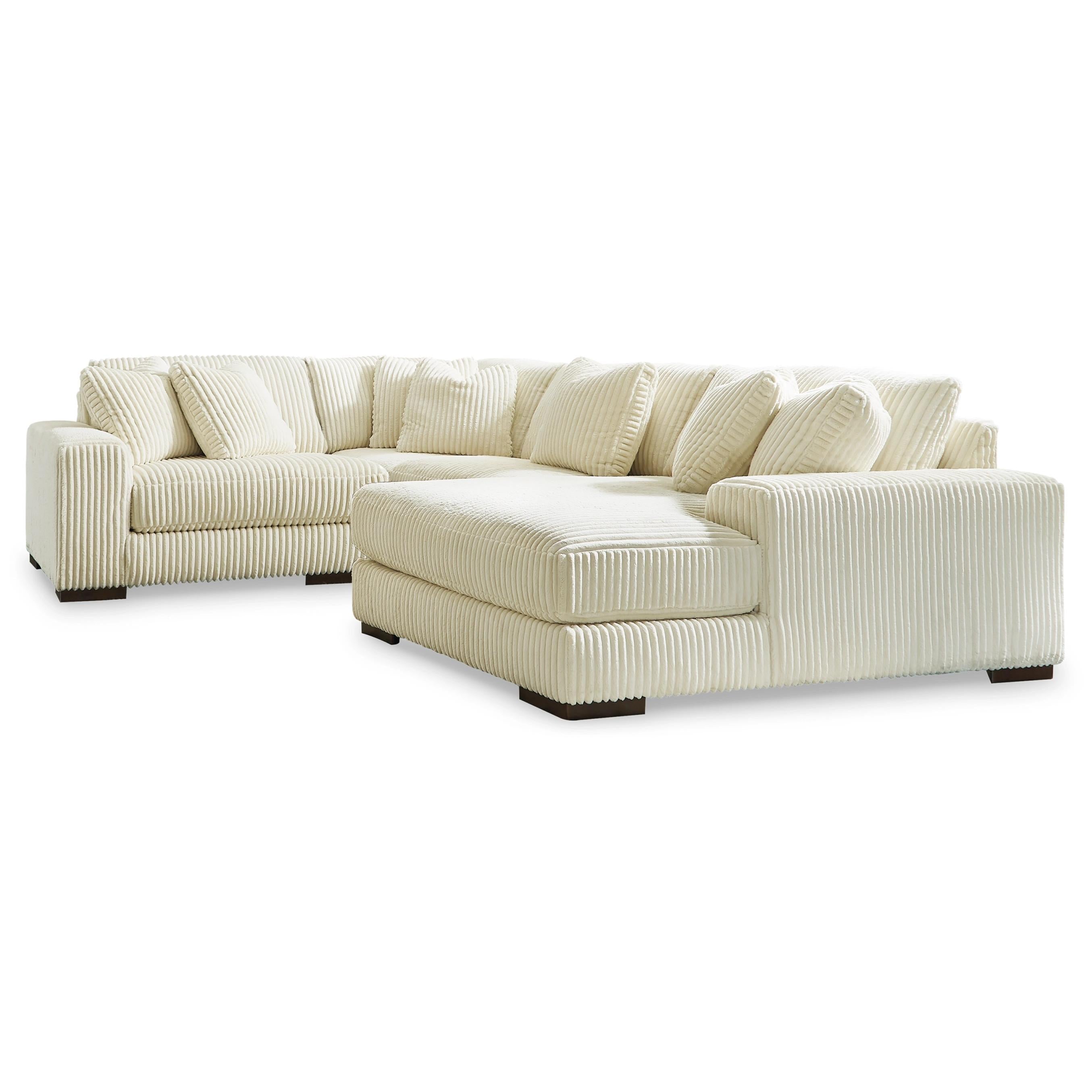  Manufacturer Color_Ivory --  Signature Design by Ashley Lindyn Fabric 4 pc Sectional IMAGE 1