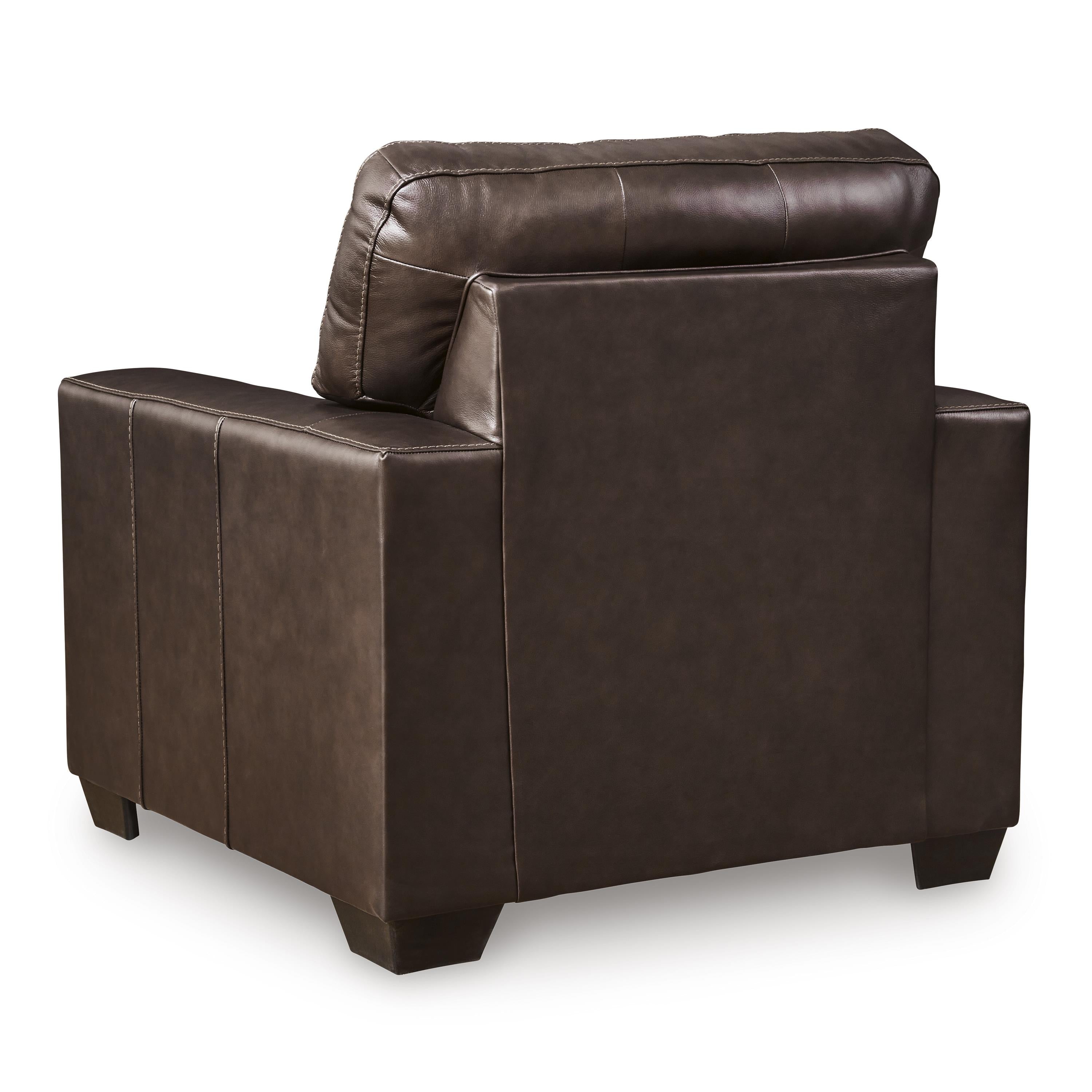  Manufacturer Color_Dark Brown --  Signature Design by Ashley Santorine Stationary Leather Match Chair IMAGE 4