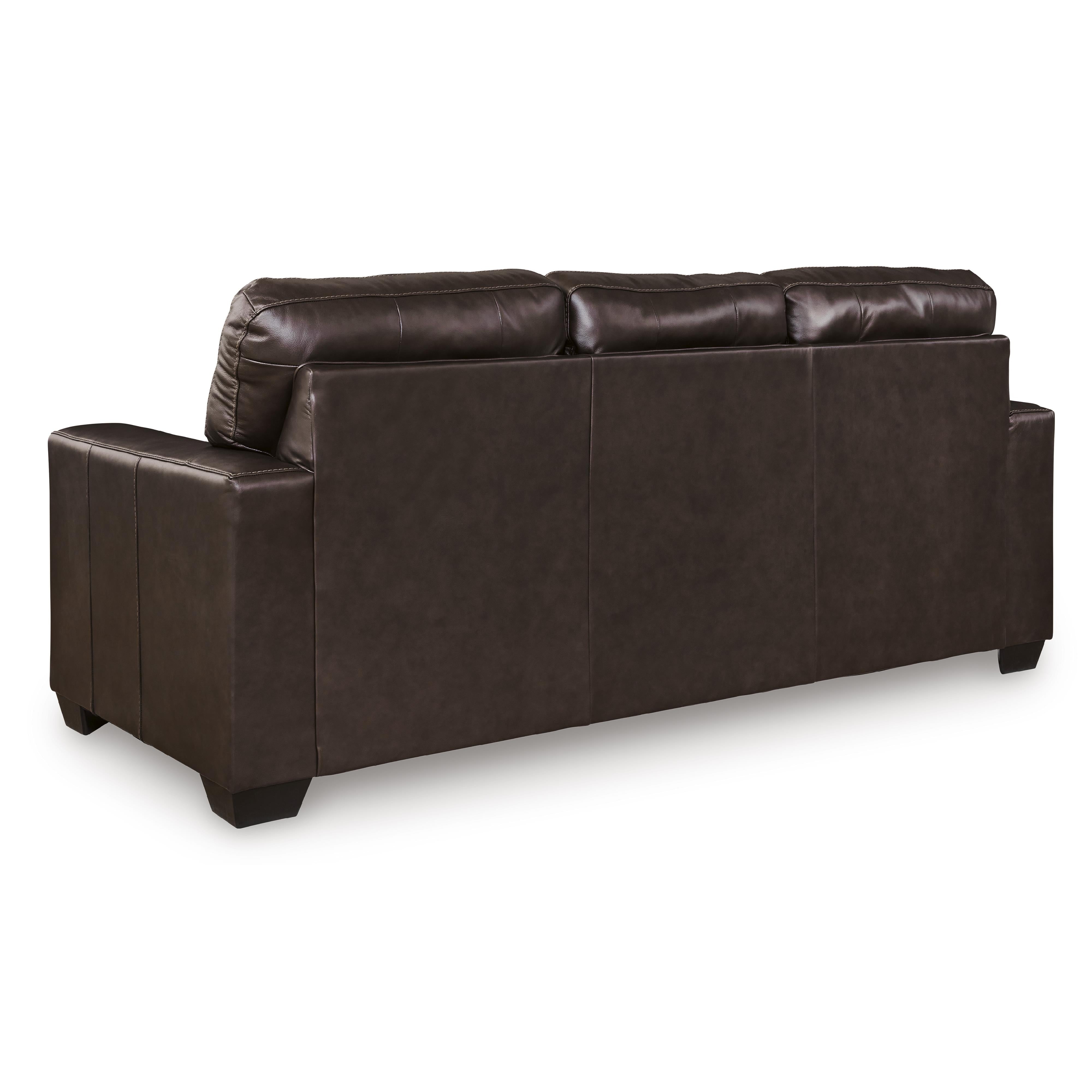  Manufacturer Color_Dark Brown --  Signature Design by Ashley Santorine Stationary Leather Match Sofa IMAGE 4