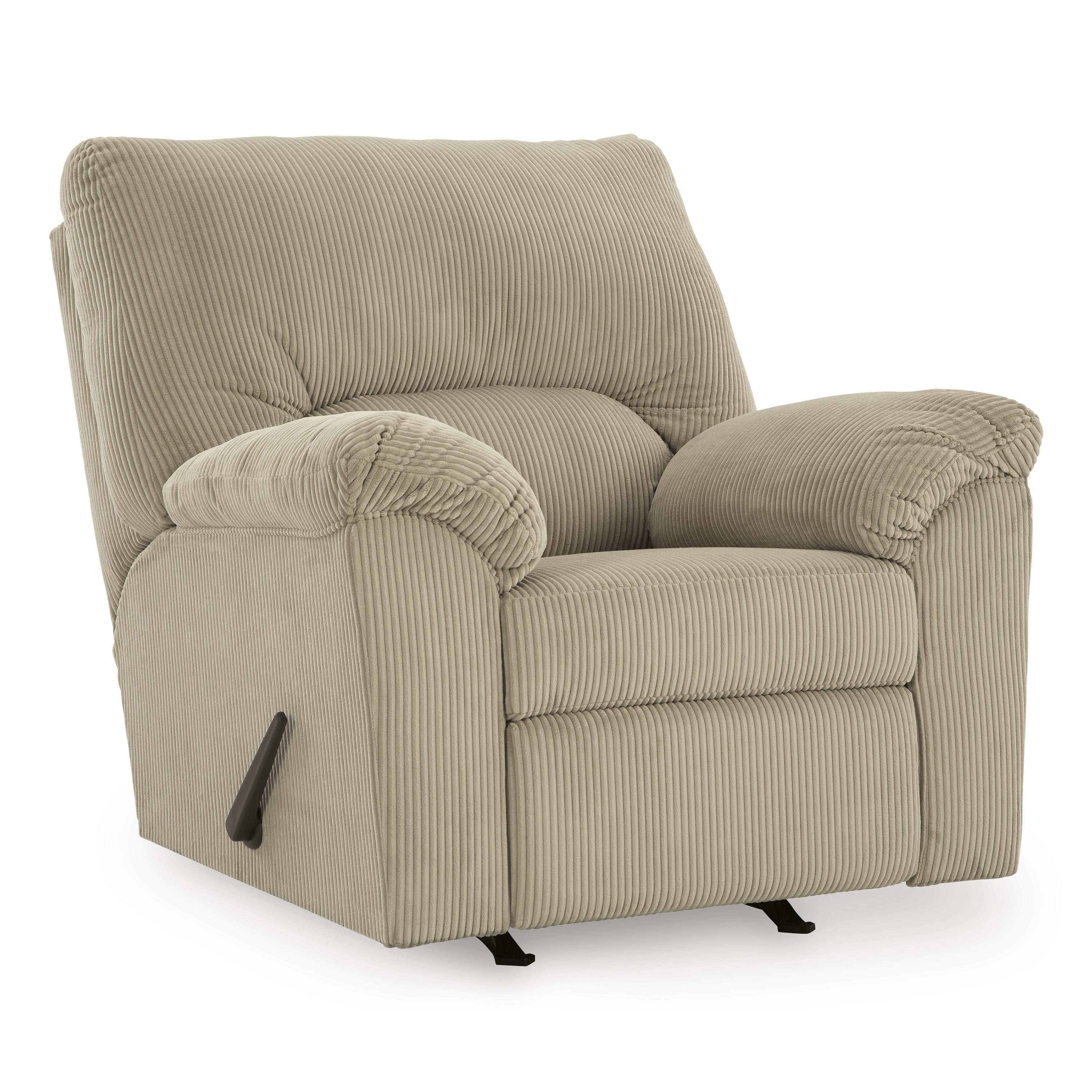  Manufacturer Color_Sand --  Signature Design by Ashley SimpleJoy Rocker Fabric Recliner IMAGE 1
