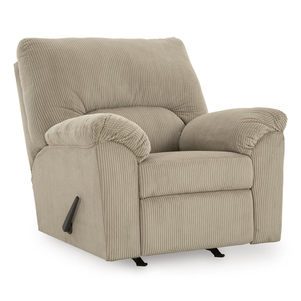 Signature Design by Ashley SimpleJoy Rocker Fabric Recliner