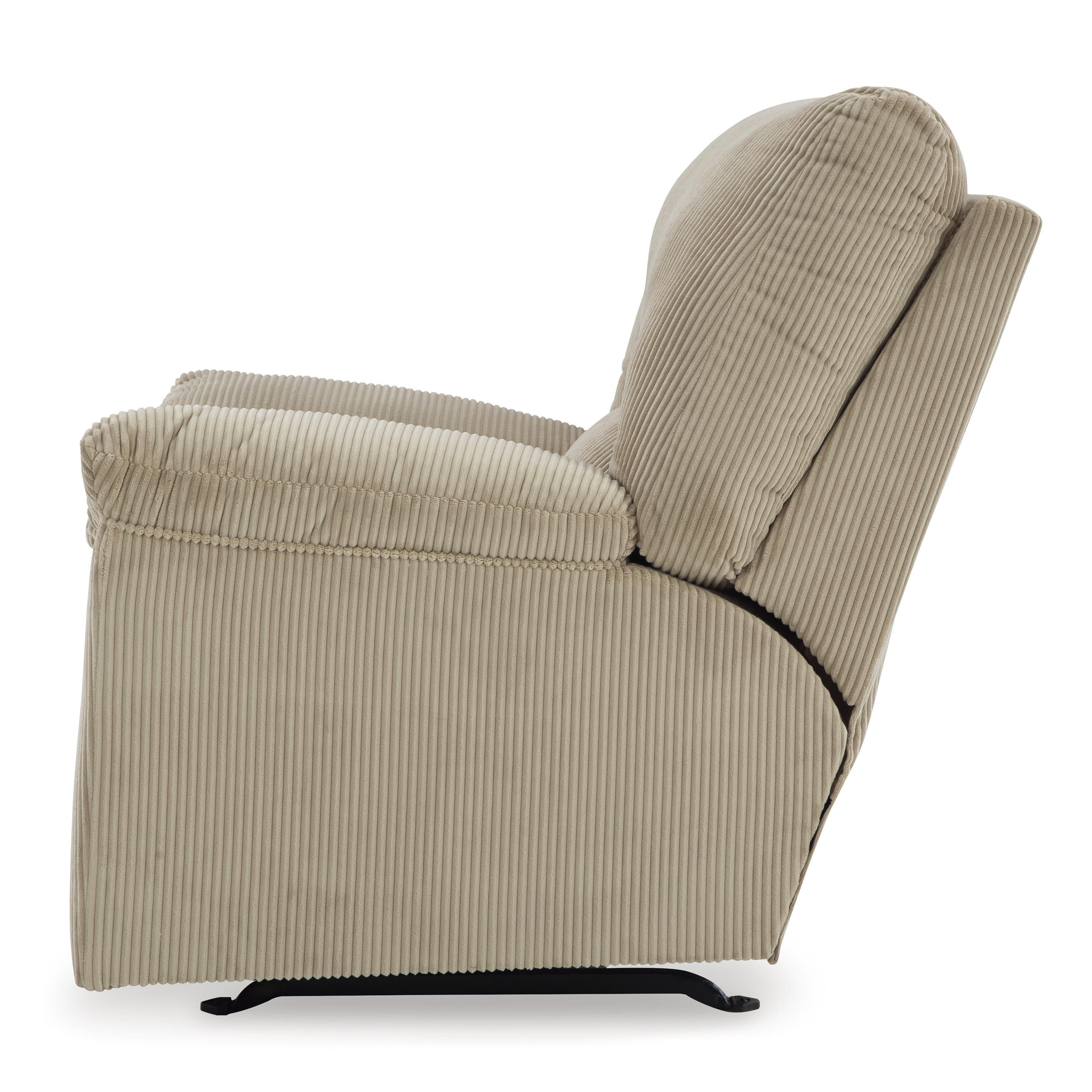  Manufacturer Color_Sand --  Signature Design by Ashley SimpleJoy Rocker Fabric Recliner IMAGE 5