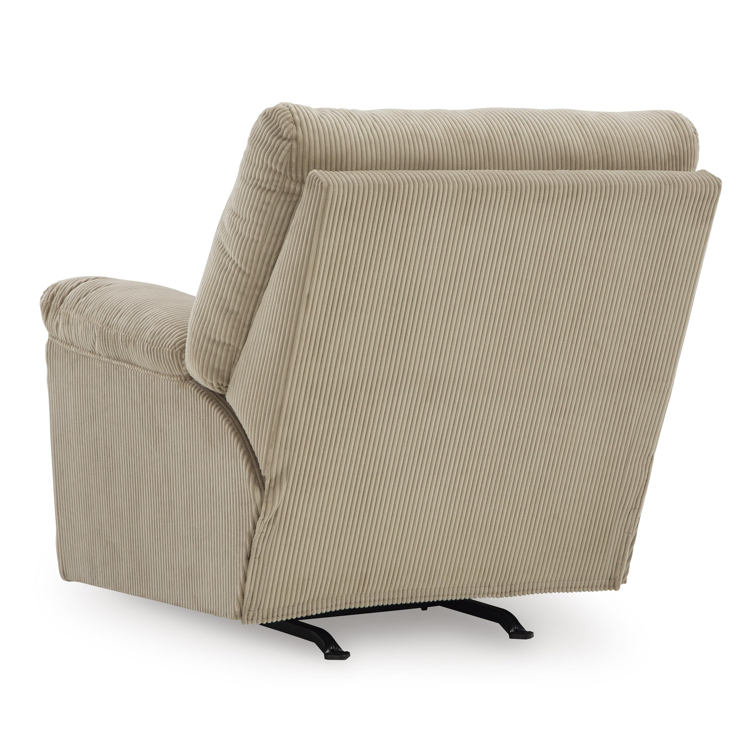  Manufacturer Color_Sand --  Signature Design by Ashley SimpleJoy Rocker Fabric Recliner IMAGE 6