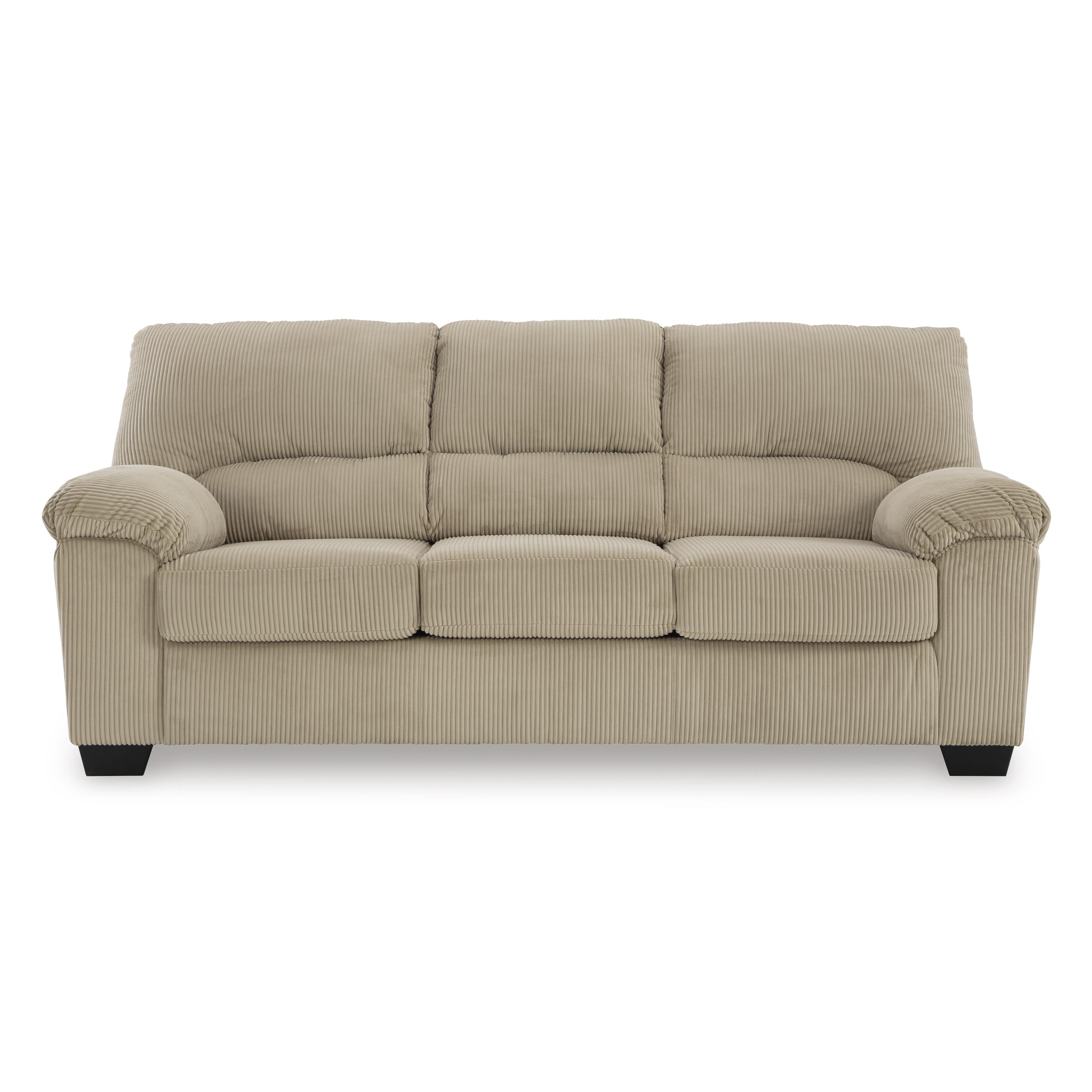  Manufacturer Color_Sand --  Signature Design by Ashley SimpleJoy Stationary Fabric Sofa IMAGE 2