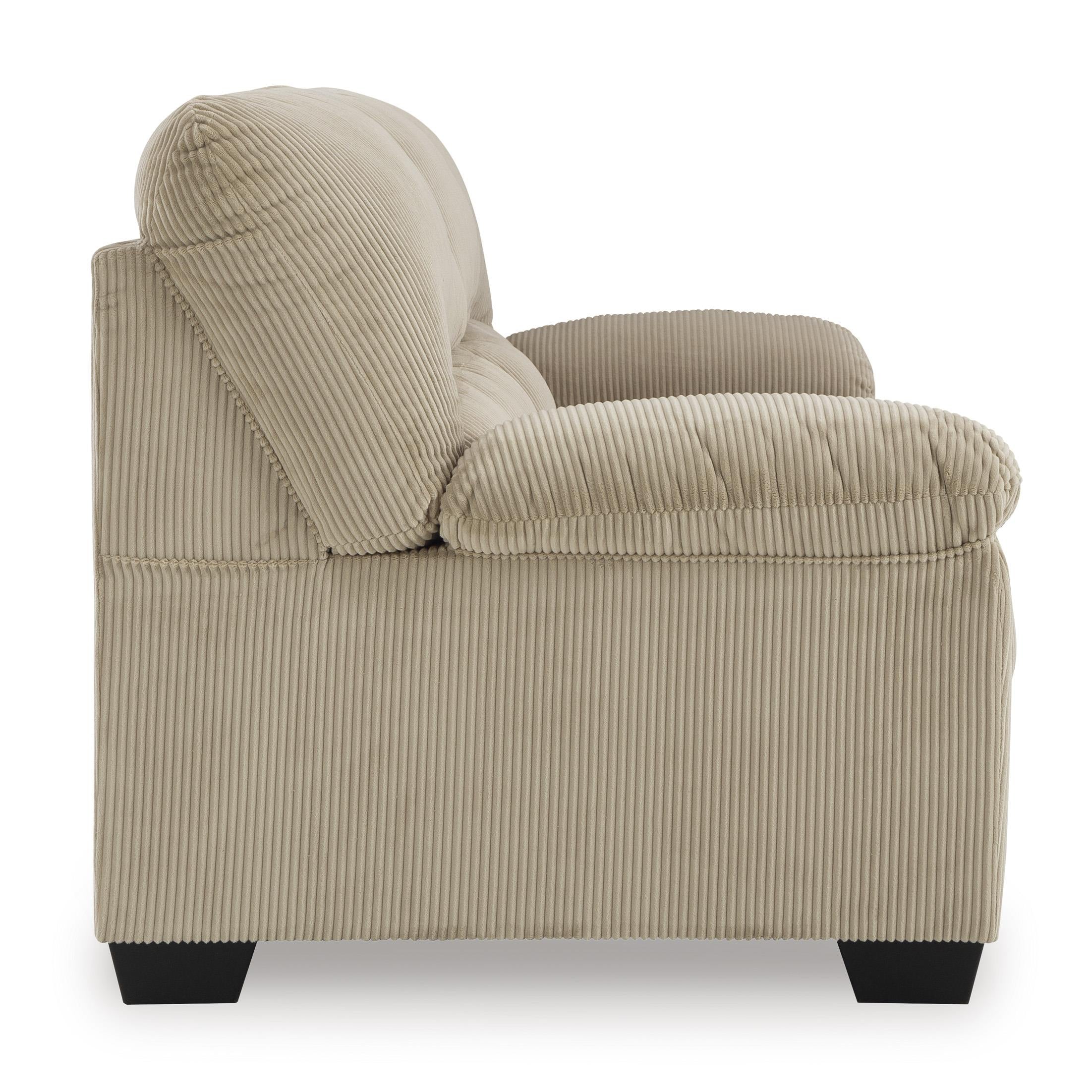  Manufacturer Color_Sand --  Signature Design by Ashley SimpleJoy Stationary Fabric Sofa IMAGE 3