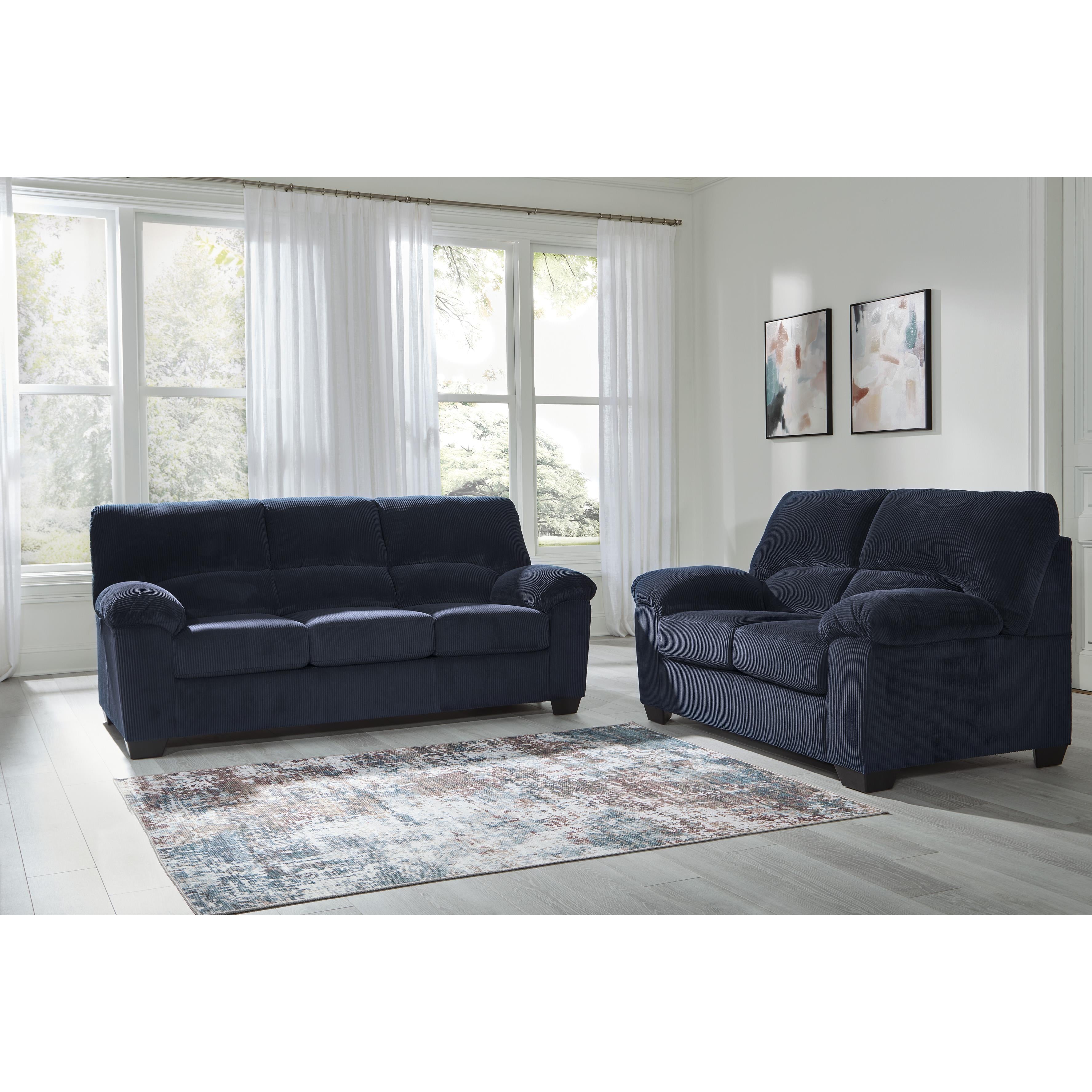  Manufacturer Color_Navy --  SimpleJoy 2420535 Loveseat IMAGE 6