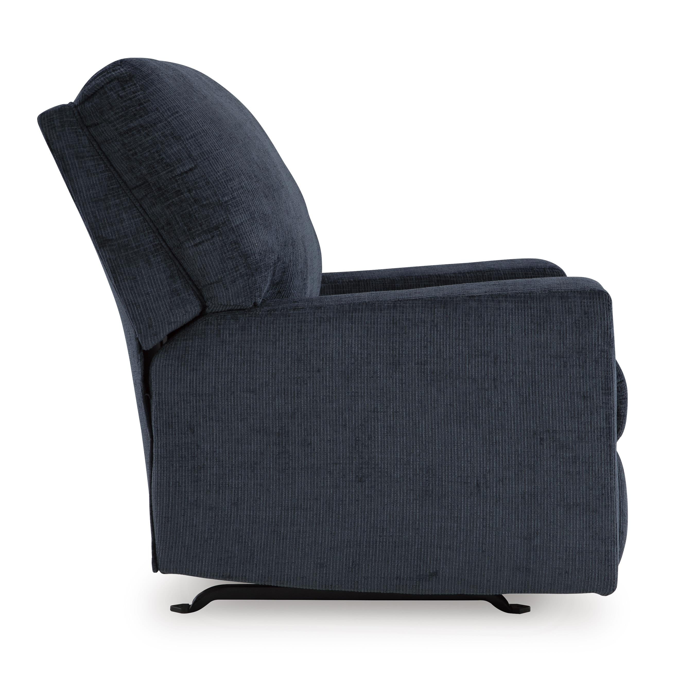  Manufacturer Color_Ink --  Signature Design by Ashley Aviemore Rocker Fabric Recliner IMAGE 4
