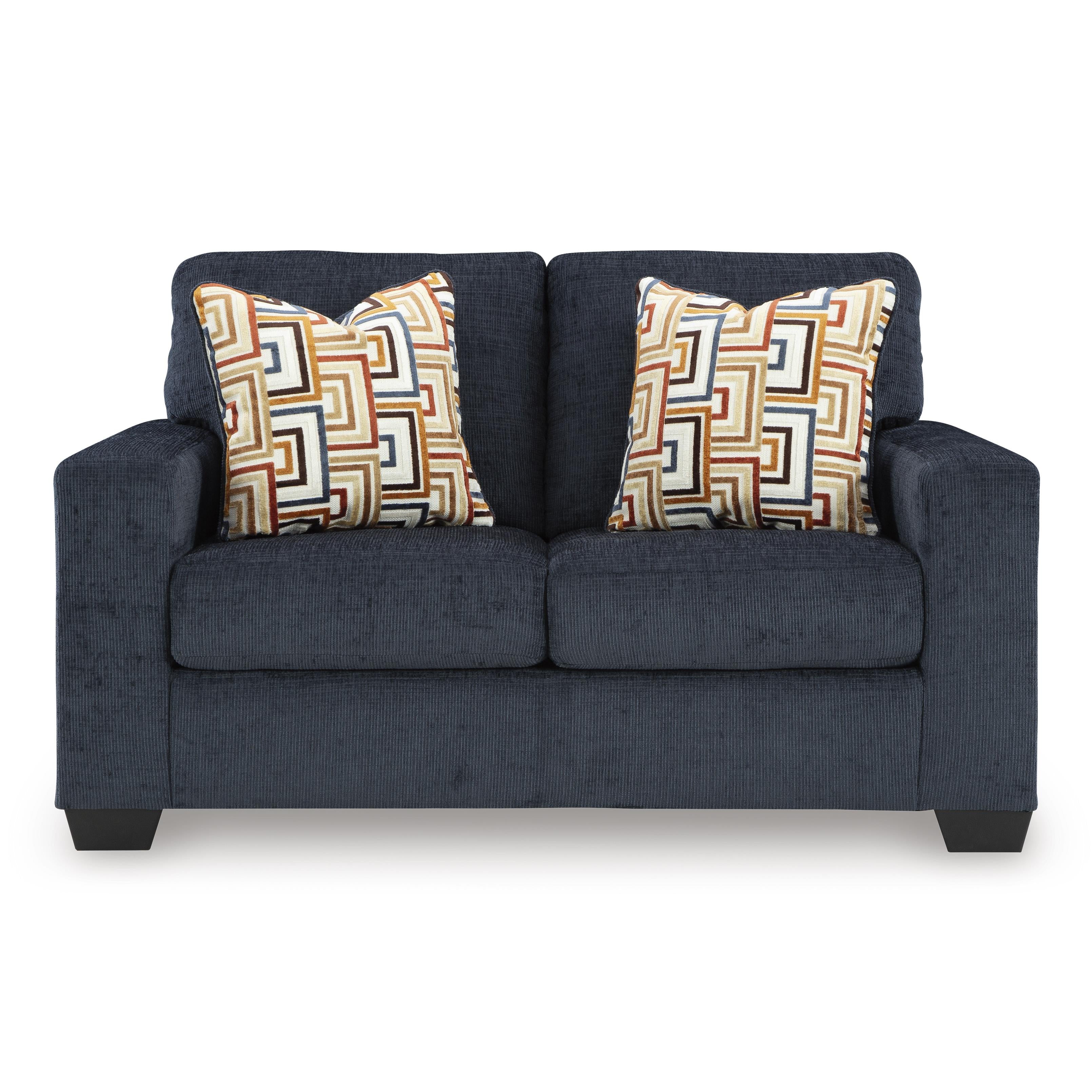  Manufacturer Color_Ink --  Signature Design by Ashley Aviemore Stationary Fabric Loveseat IMAGE 2