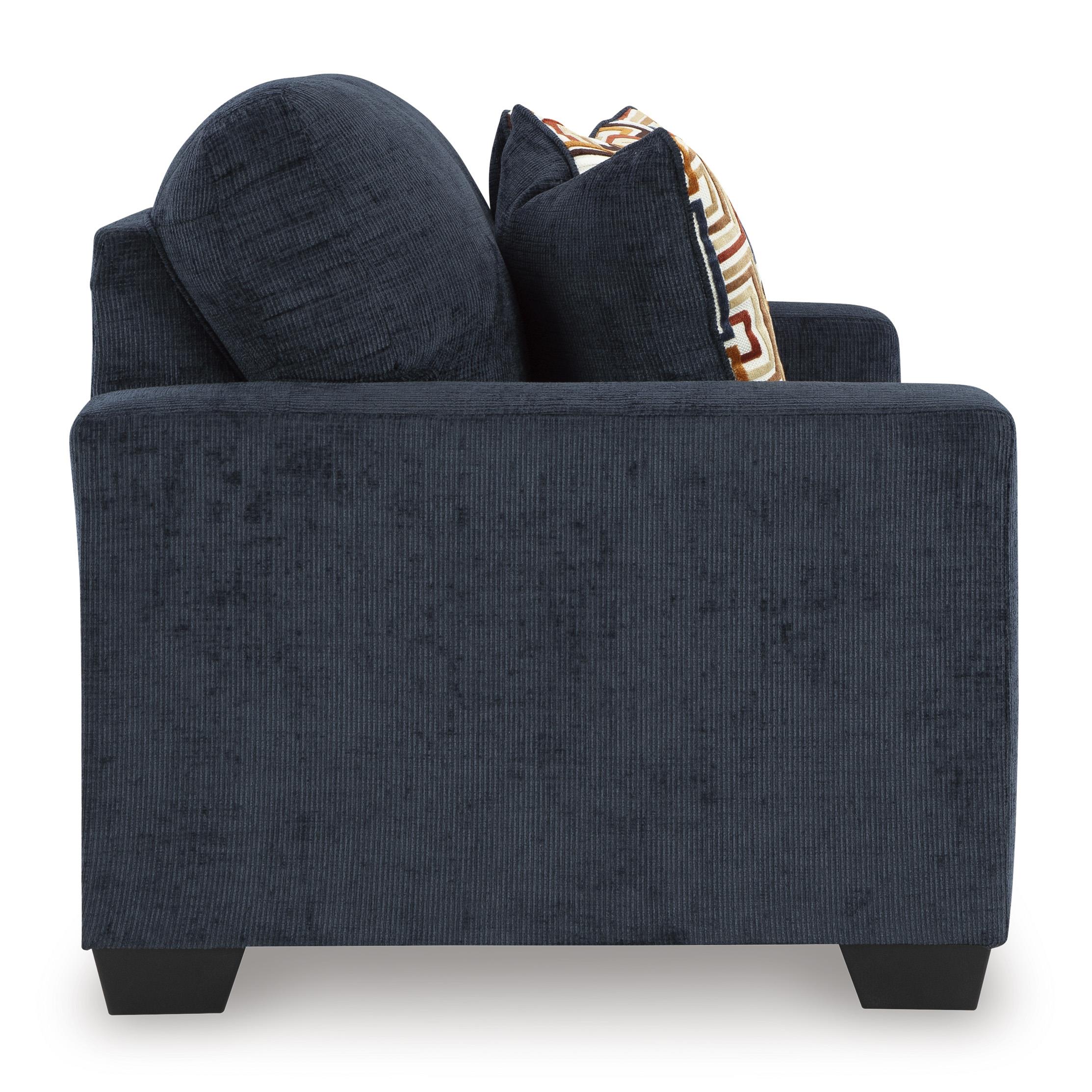  Manufacturer Color_Ink --  Signature Design by Ashley Aviemore Stationary Fabric Loveseat IMAGE 3