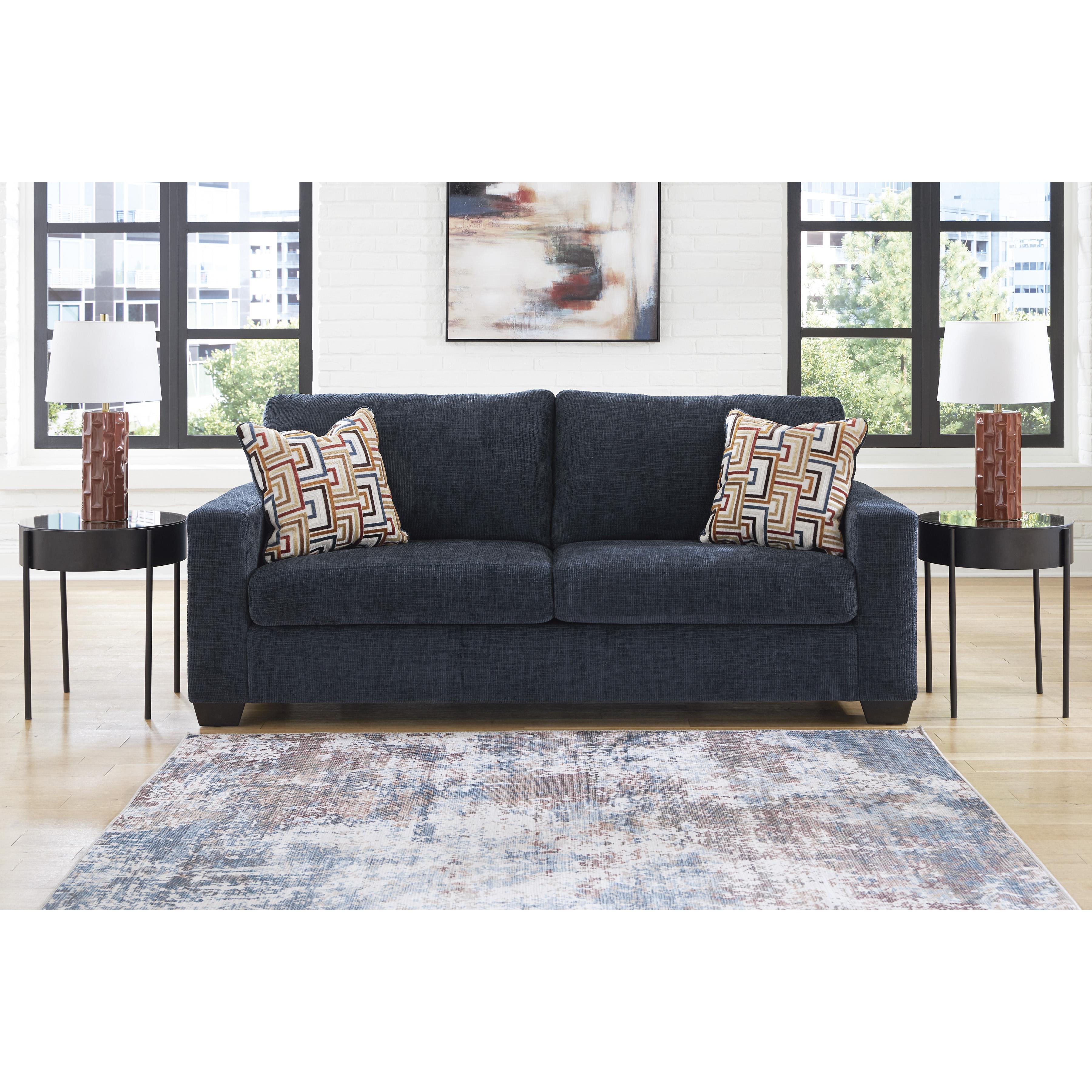  Manufacturer Color_Ink --  Signature Design by Ashley Aviemore Stationary Fabric Sofa IMAGE 5