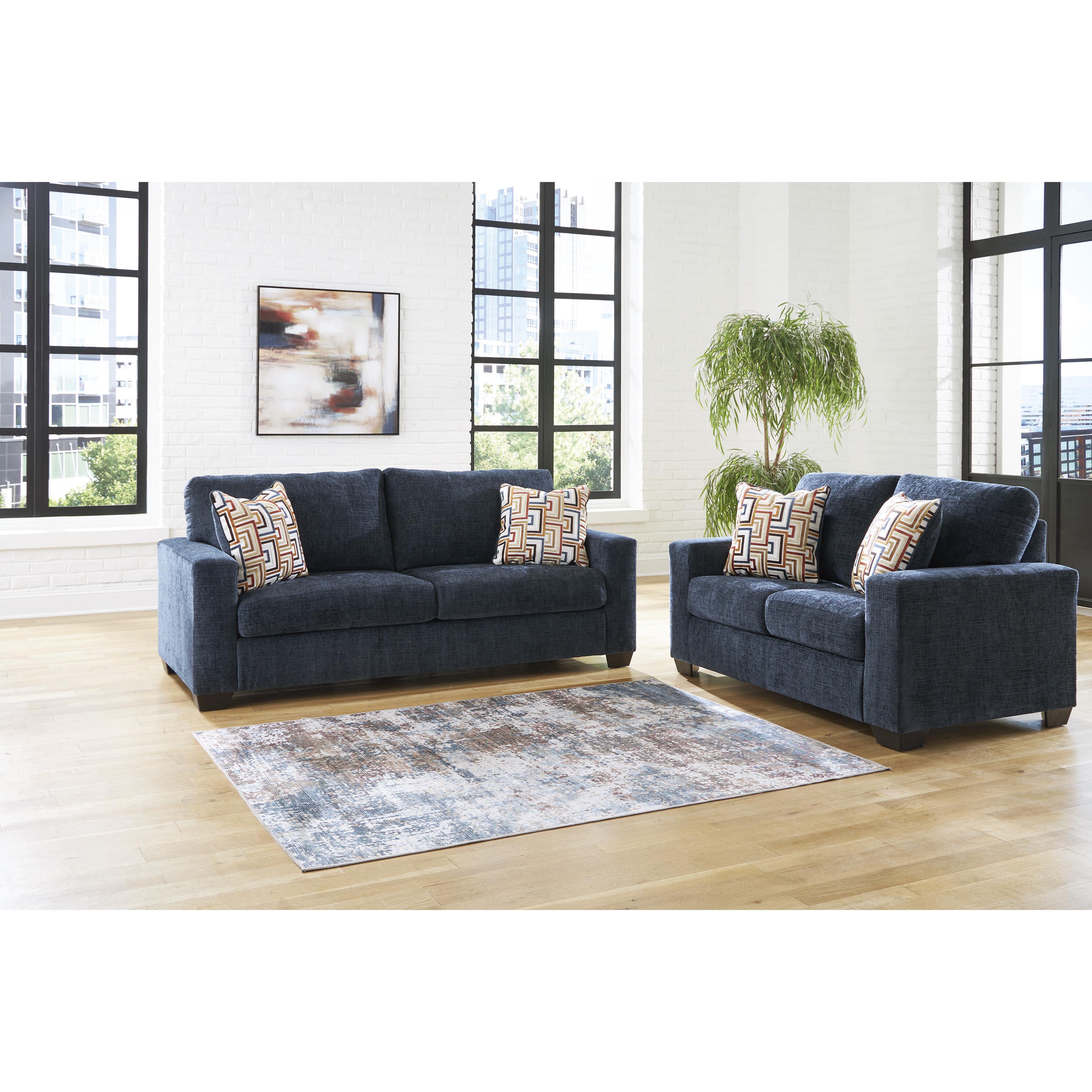  Manufacturer Color_Ink --  Signature Design by Ashley Aviemore Stationary Fabric Sofa IMAGE 6