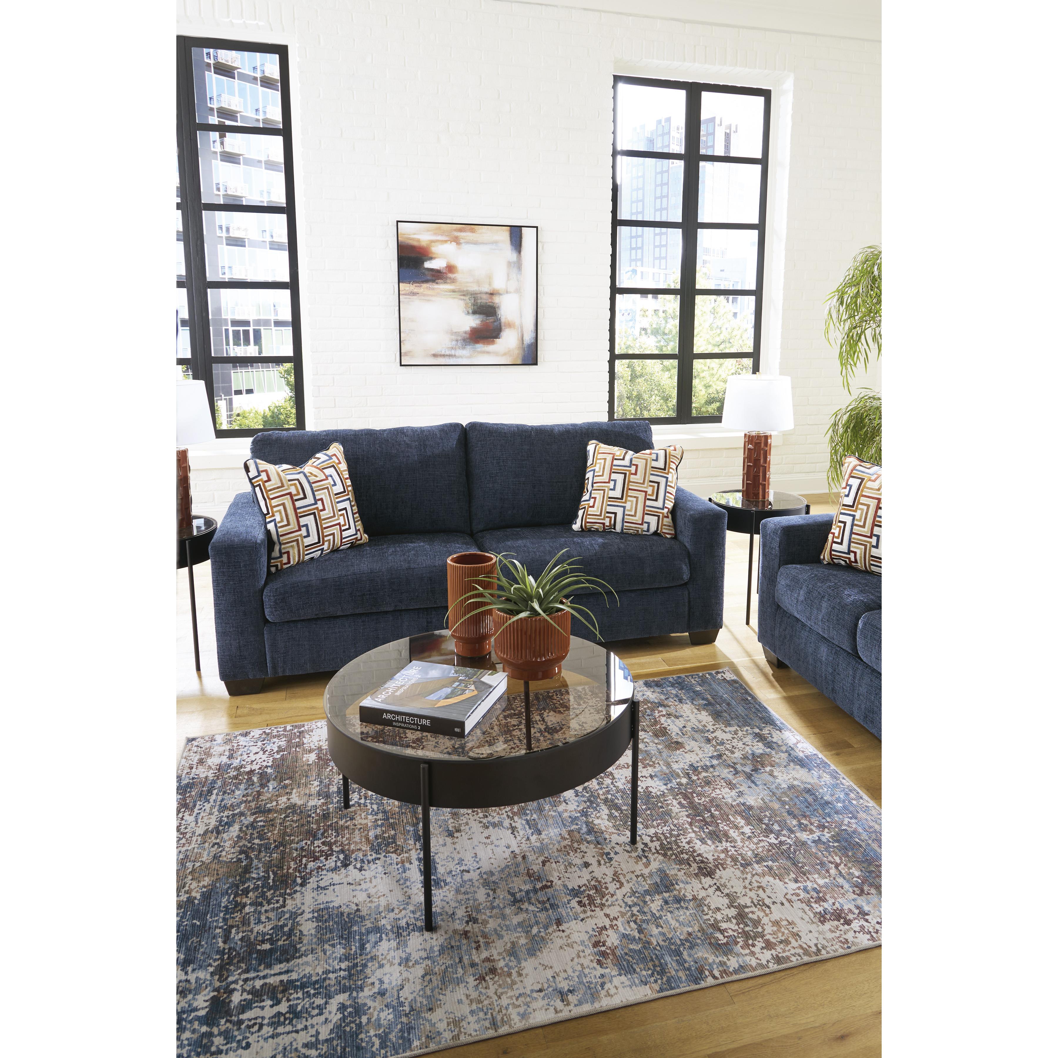 Manufacturer Color_Ink --  Signature Design by Ashley Aviemore Stationary Fabric Sofa IMAGE 8
