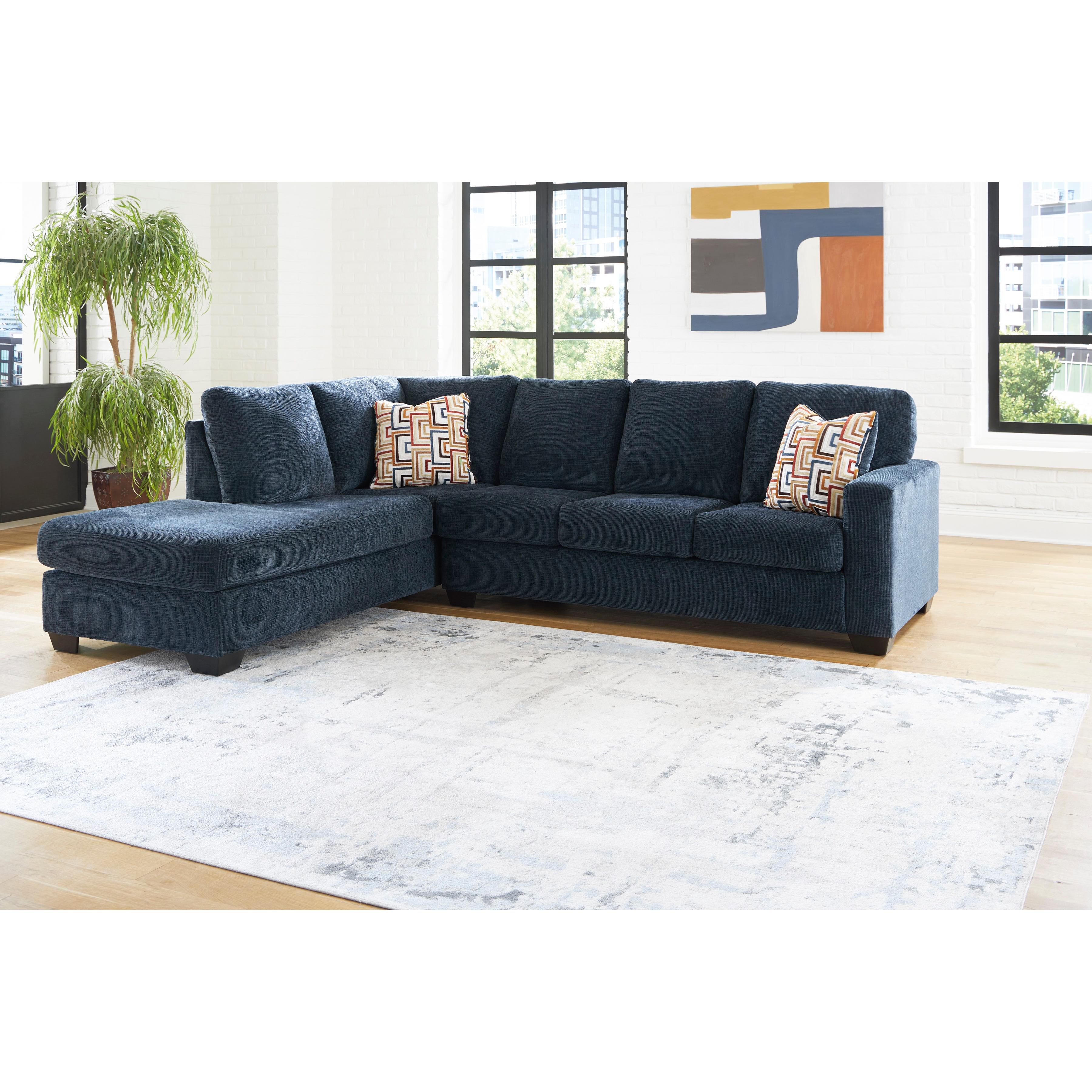  Manufacturer Color_Ink --  Signature Design by Ashley Aviemore Fabric 2 pc Sectional IMAGE 3