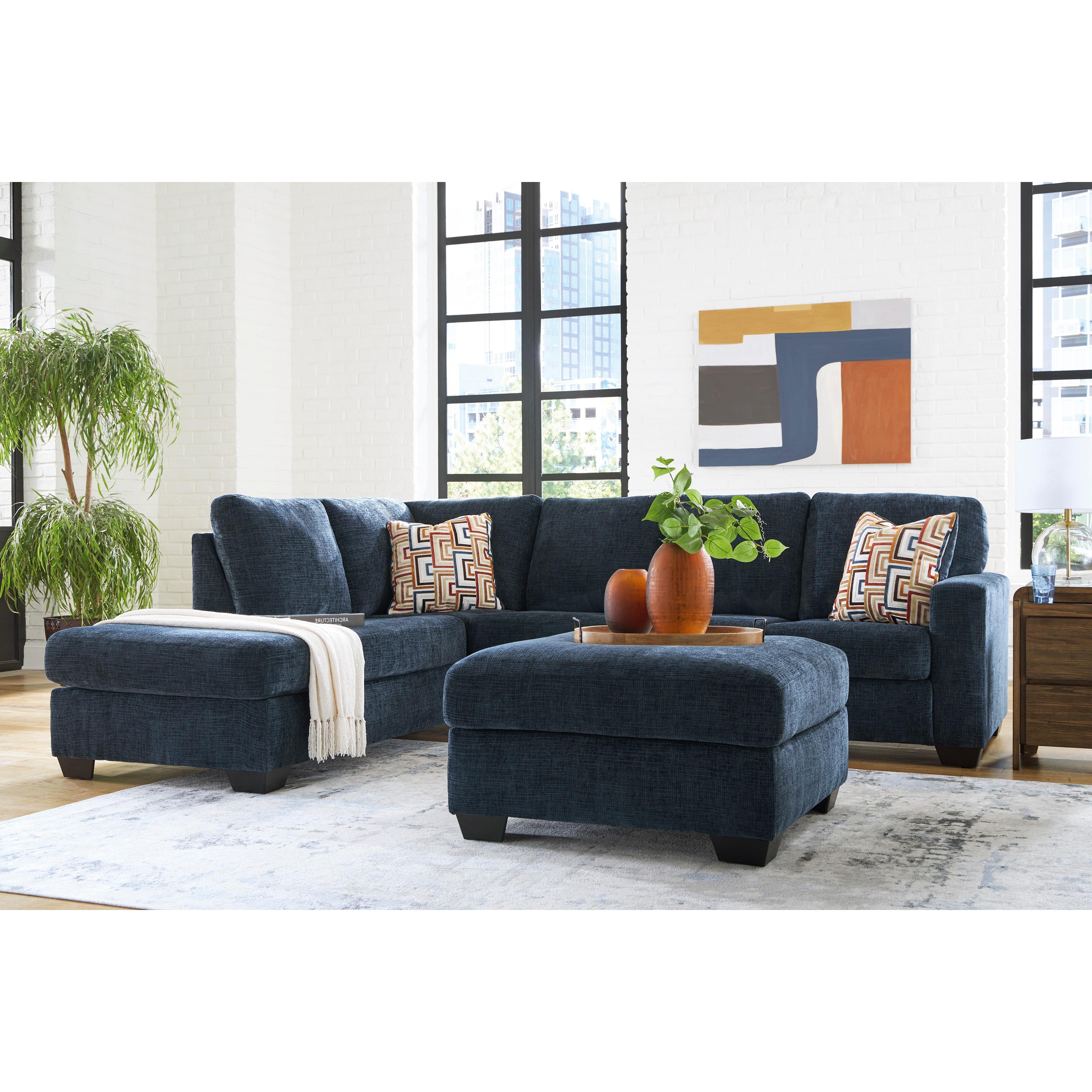  Manufacturer Color_Ink --  Signature Design by Ashley Aviemore Fabric 2 pc Sectional IMAGE 6