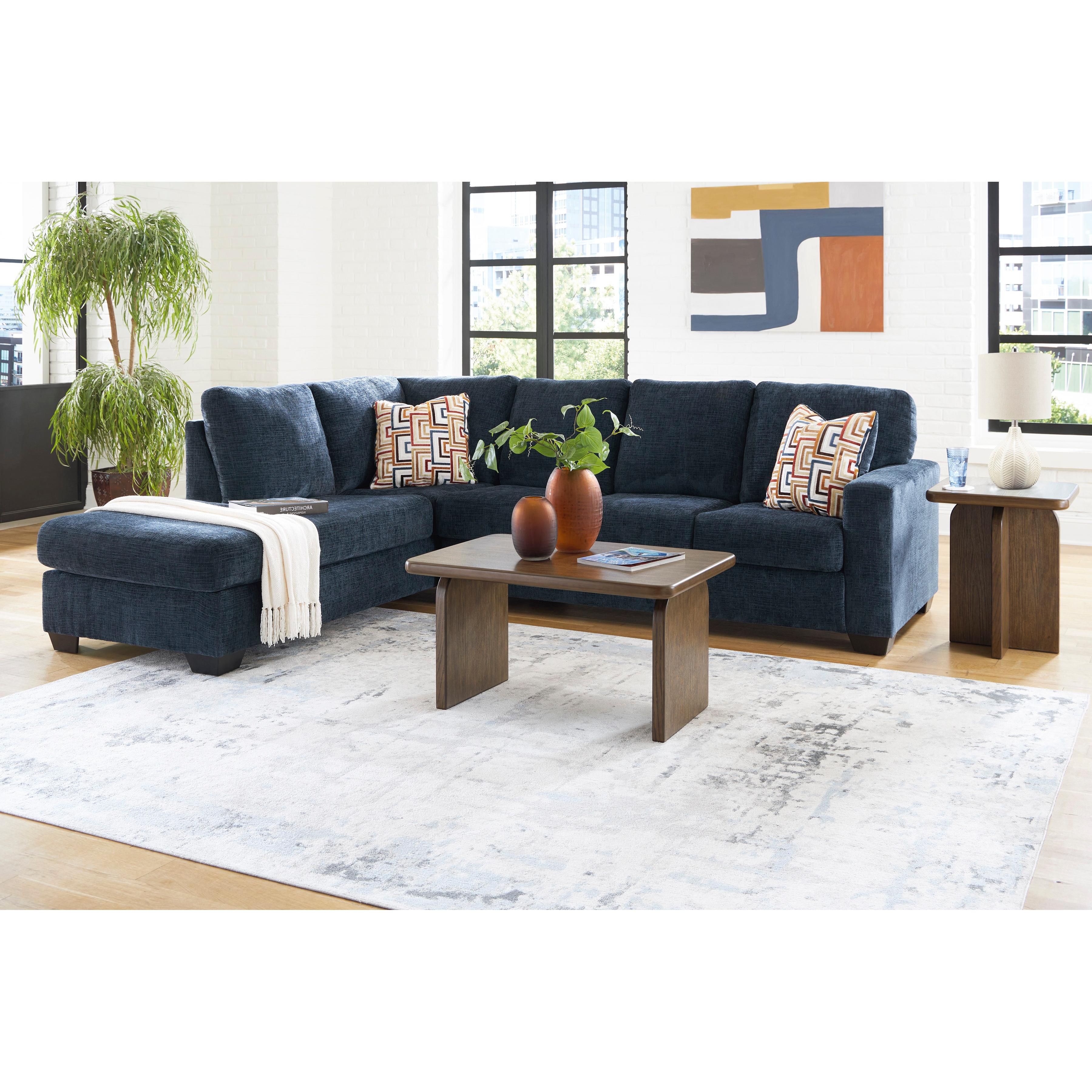  Manufacturer Color_Ink --  Signature Design by Ashley Aviemore Fabric 2 pc Sectional IMAGE 7
