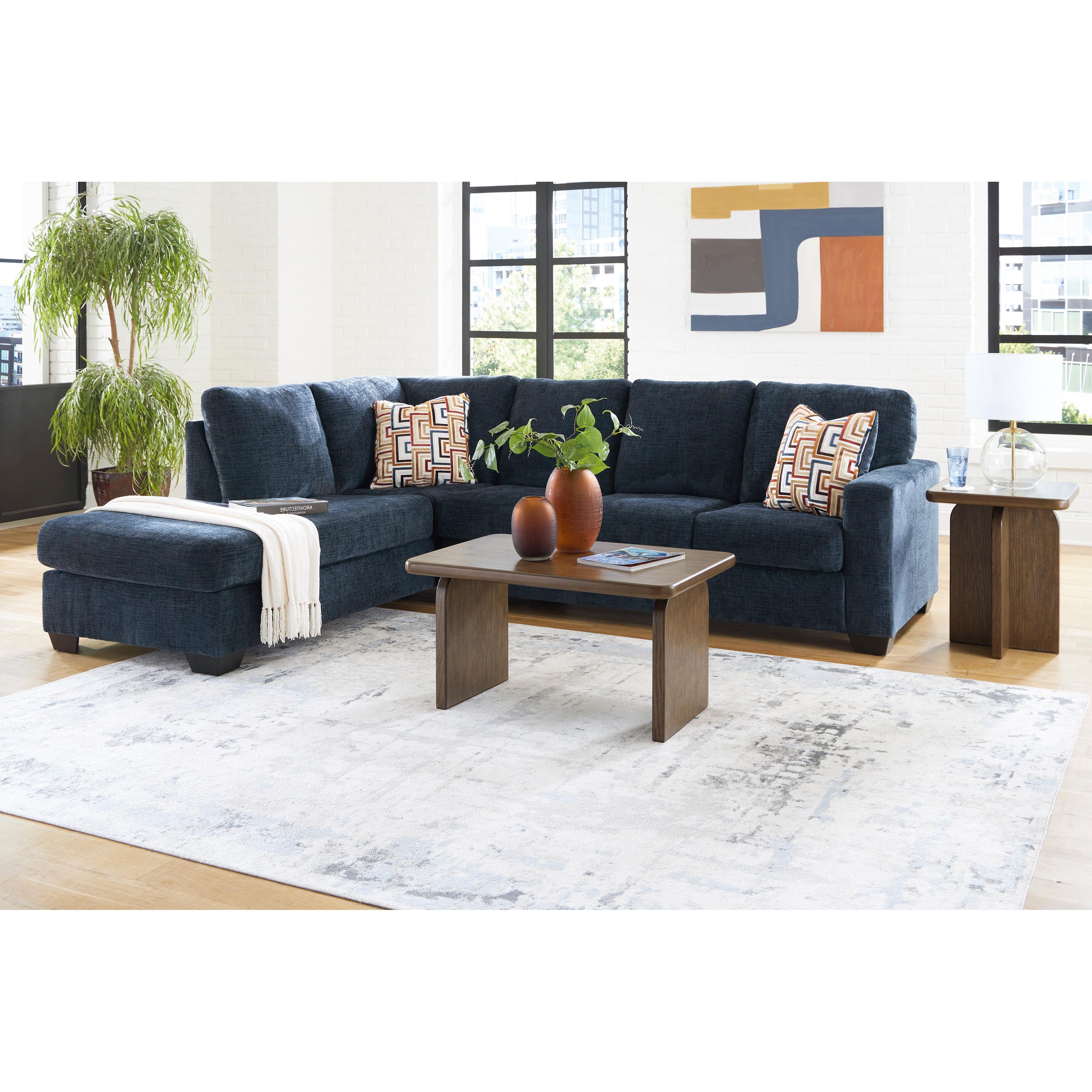  Manufacturer Color_Ink --  Signature Design by Ashley Aviemore Fabric 2 pc Sectional IMAGE 8