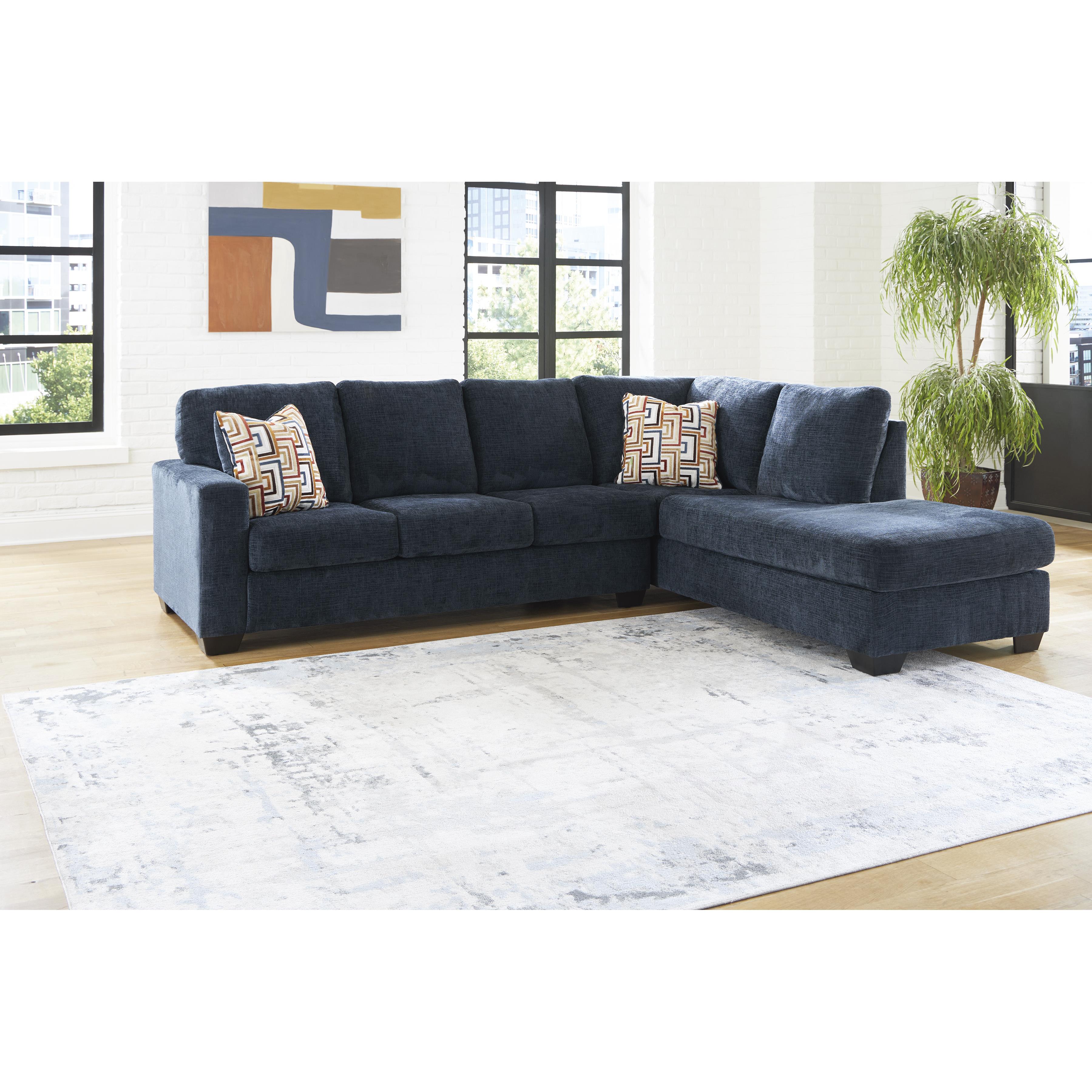  Manufacturer Color_Ink --  Signature Design by Ashley Aviemore Fabric 2 pc Sectional IMAGE 3