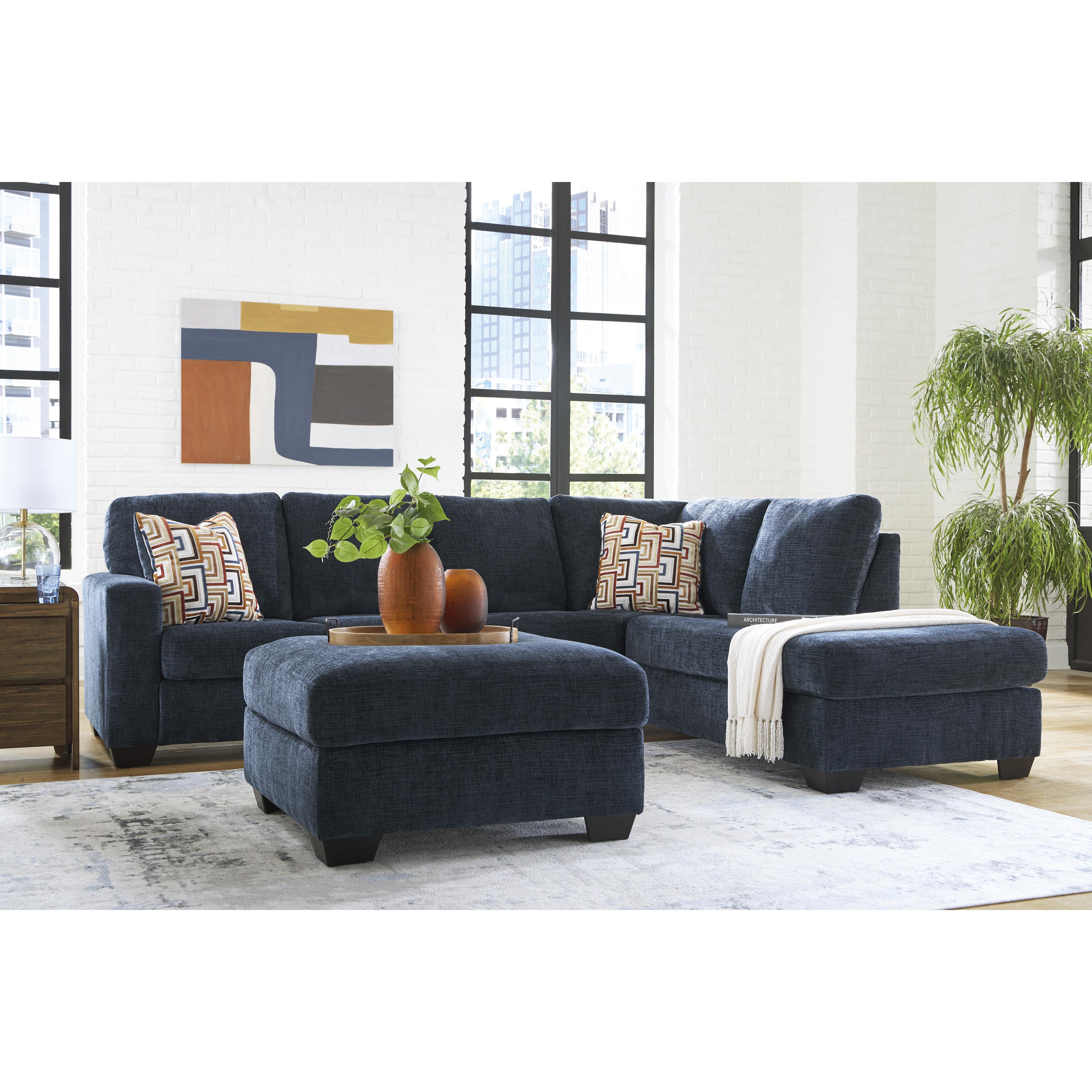  Manufacturer Color_Ink --  Signature Design by Ashley Aviemore Fabric 2 pc Sectional IMAGE 6