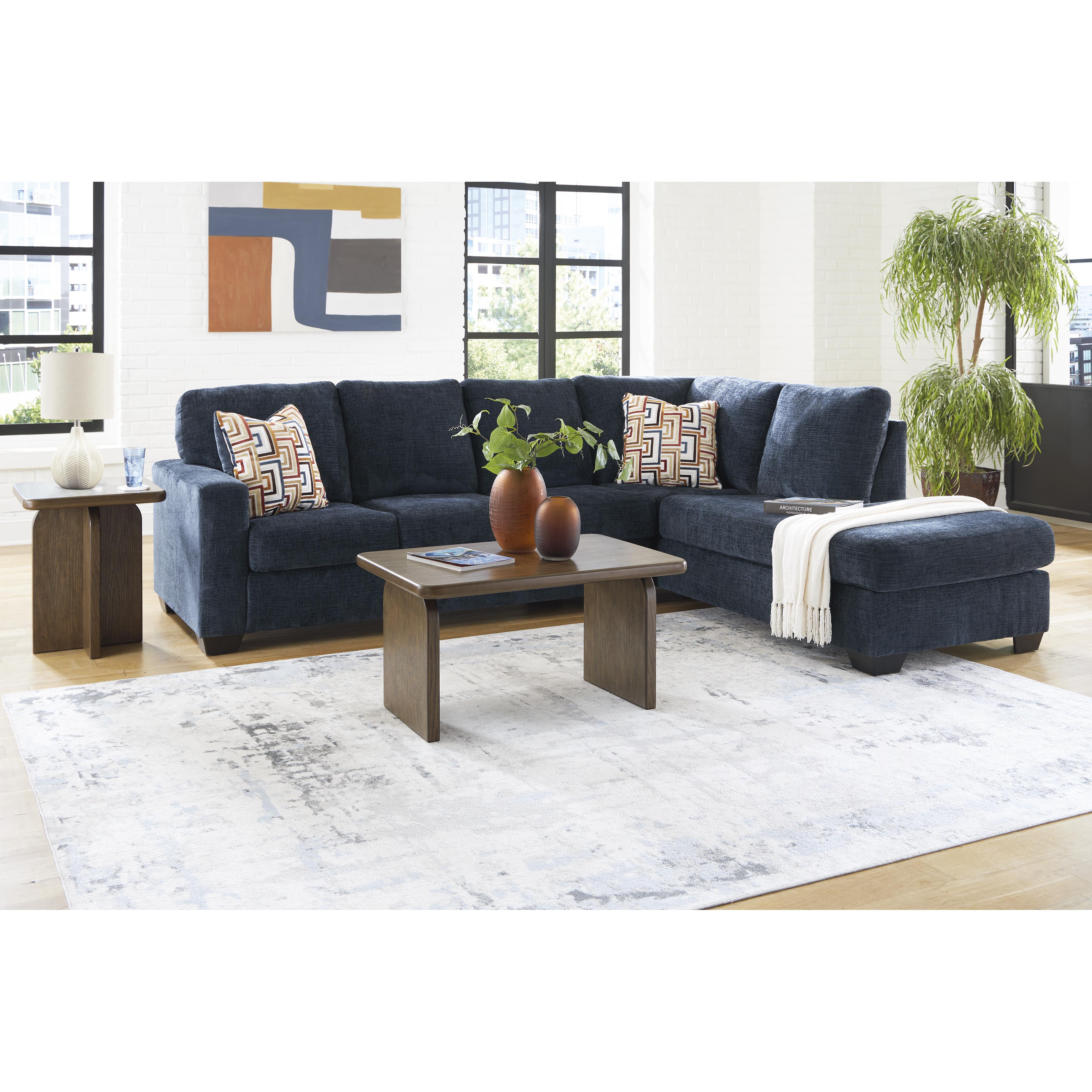  Manufacturer Color_Ink --  Signature Design by Ashley Aviemore Fabric 2 pc Sectional IMAGE 7