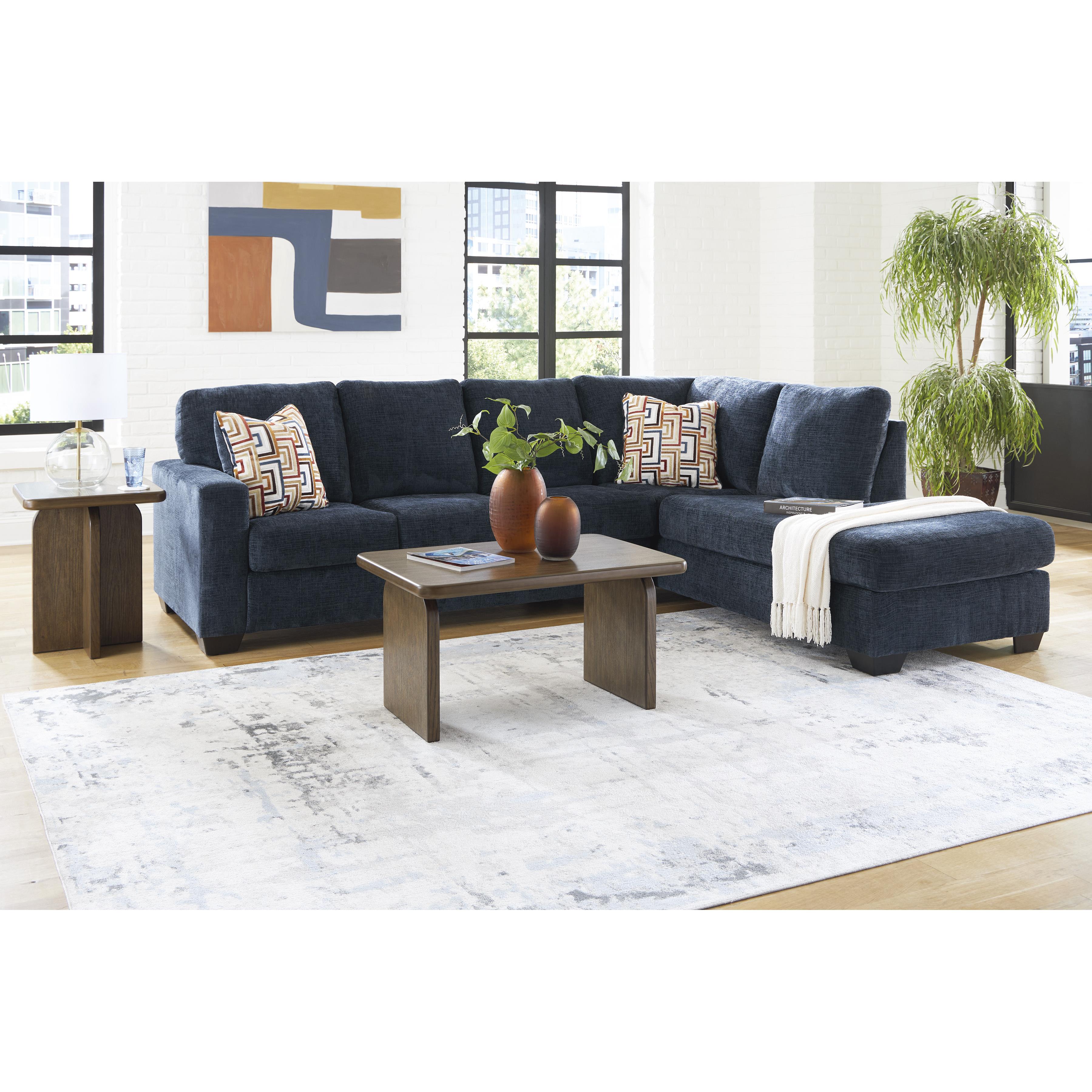  Manufacturer Color_Ink --  Signature Design by Ashley Aviemore Fabric 2 pc Sectional IMAGE 8