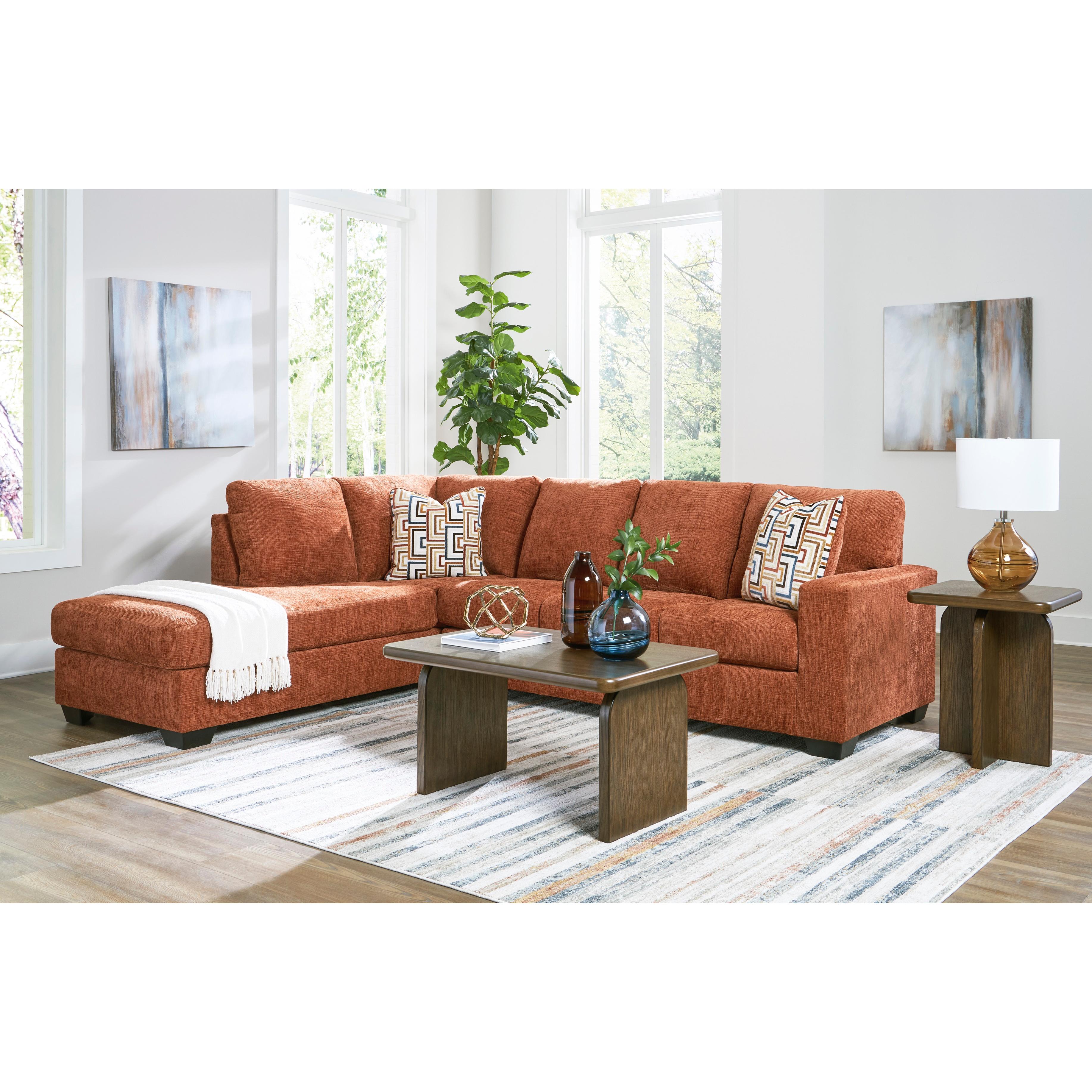  Manufacturer Color_Spice --  Aviemore 24304S1 2 pc Sectional with Chaise IMAGE 4