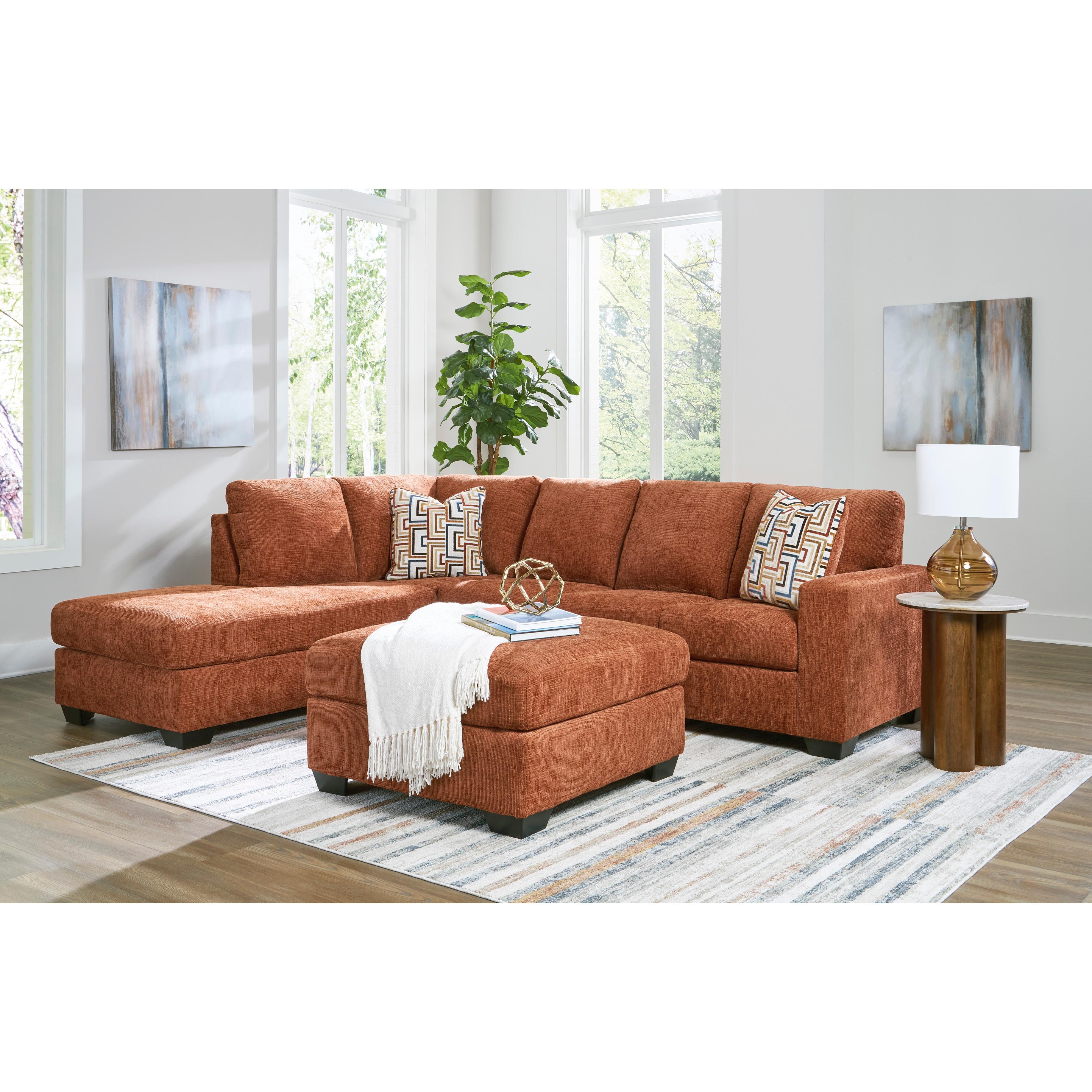 Manufacturer Color_Spice --  Aviemore 24304S1 2 pc Sectional with Chaise IMAGE 9