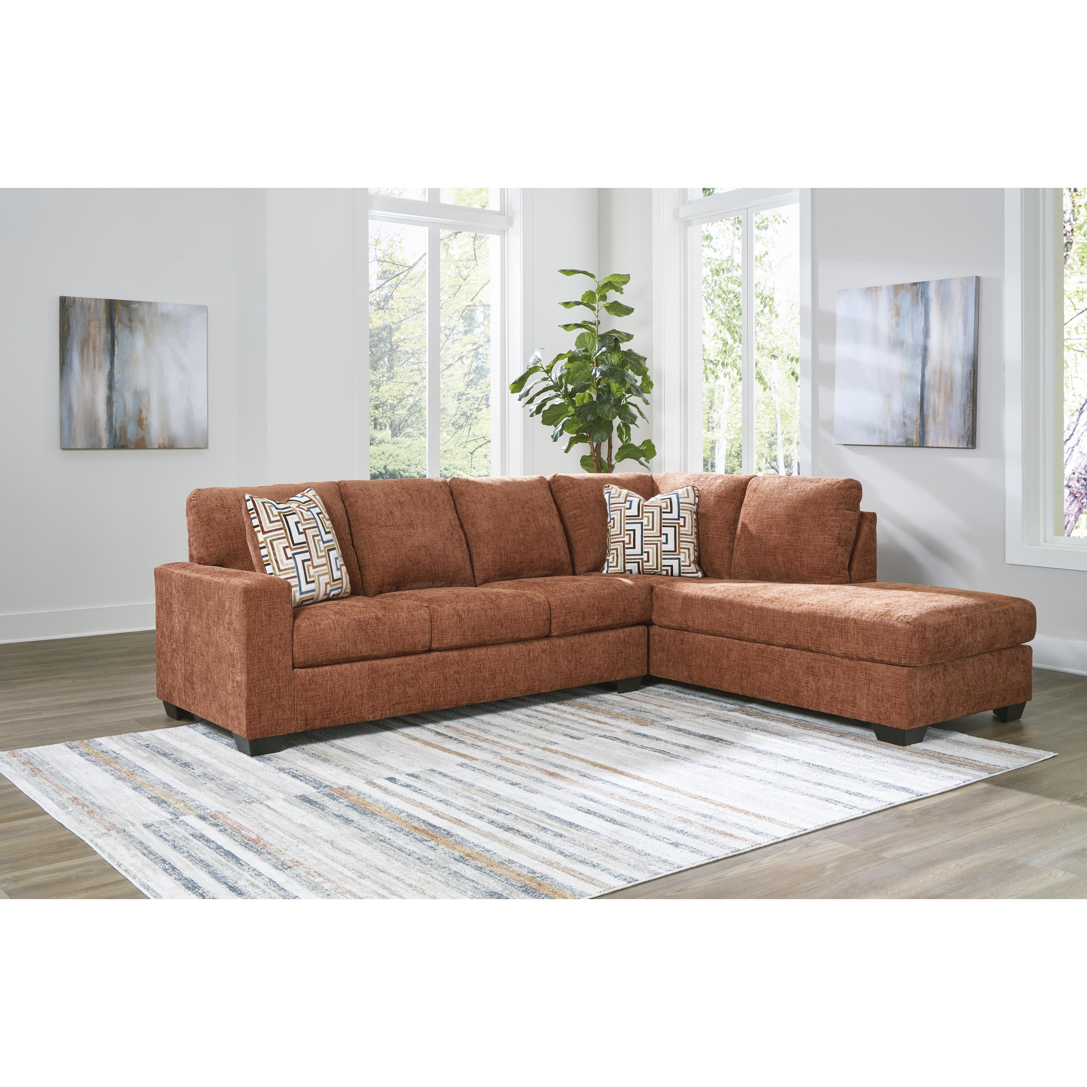  Manufacturer Color_Spice --  Aviemore 24304S2 2 pc Sectional with Chaise IMAGE 3