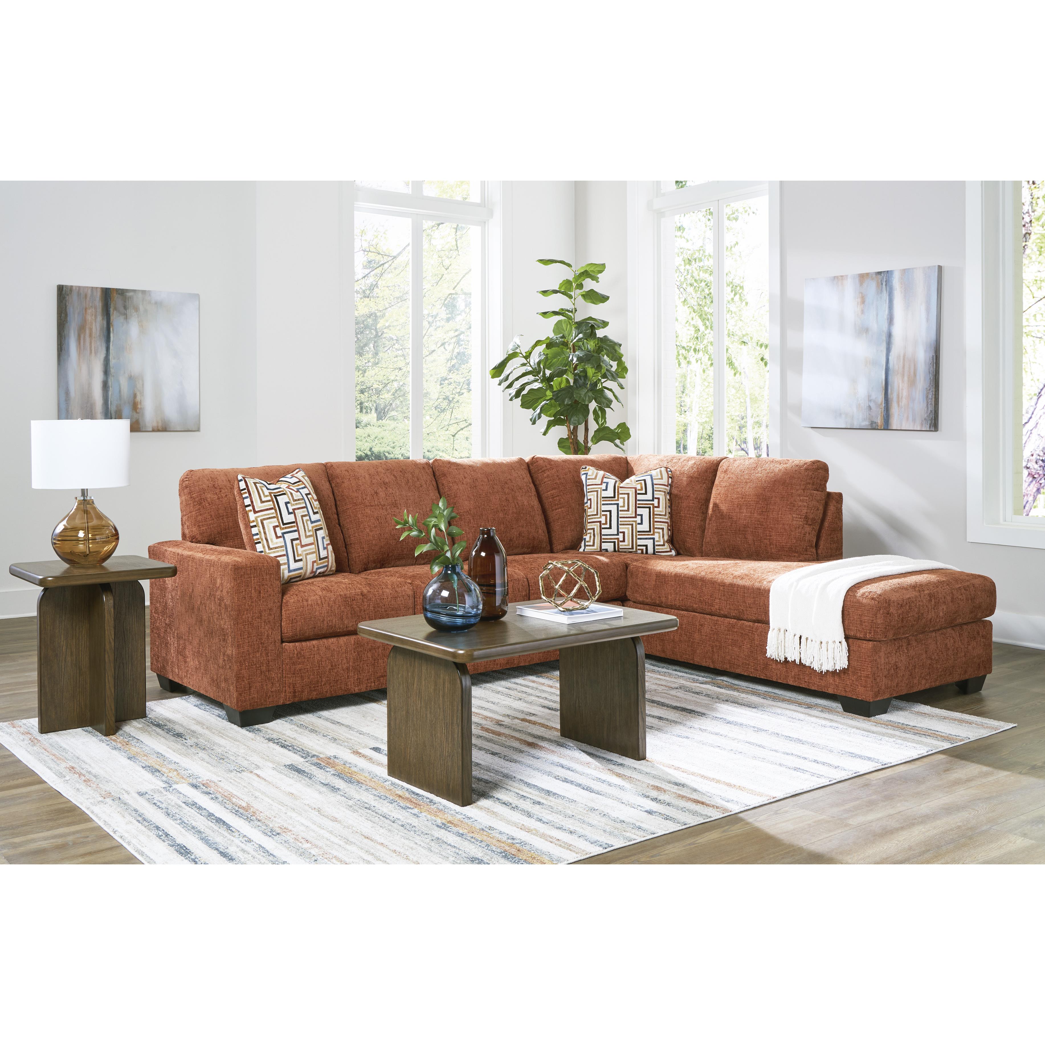  Manufacturer Color_Spice --  Aviemore 24304S2 2 pc Sectional with Chaise IMAGE 4