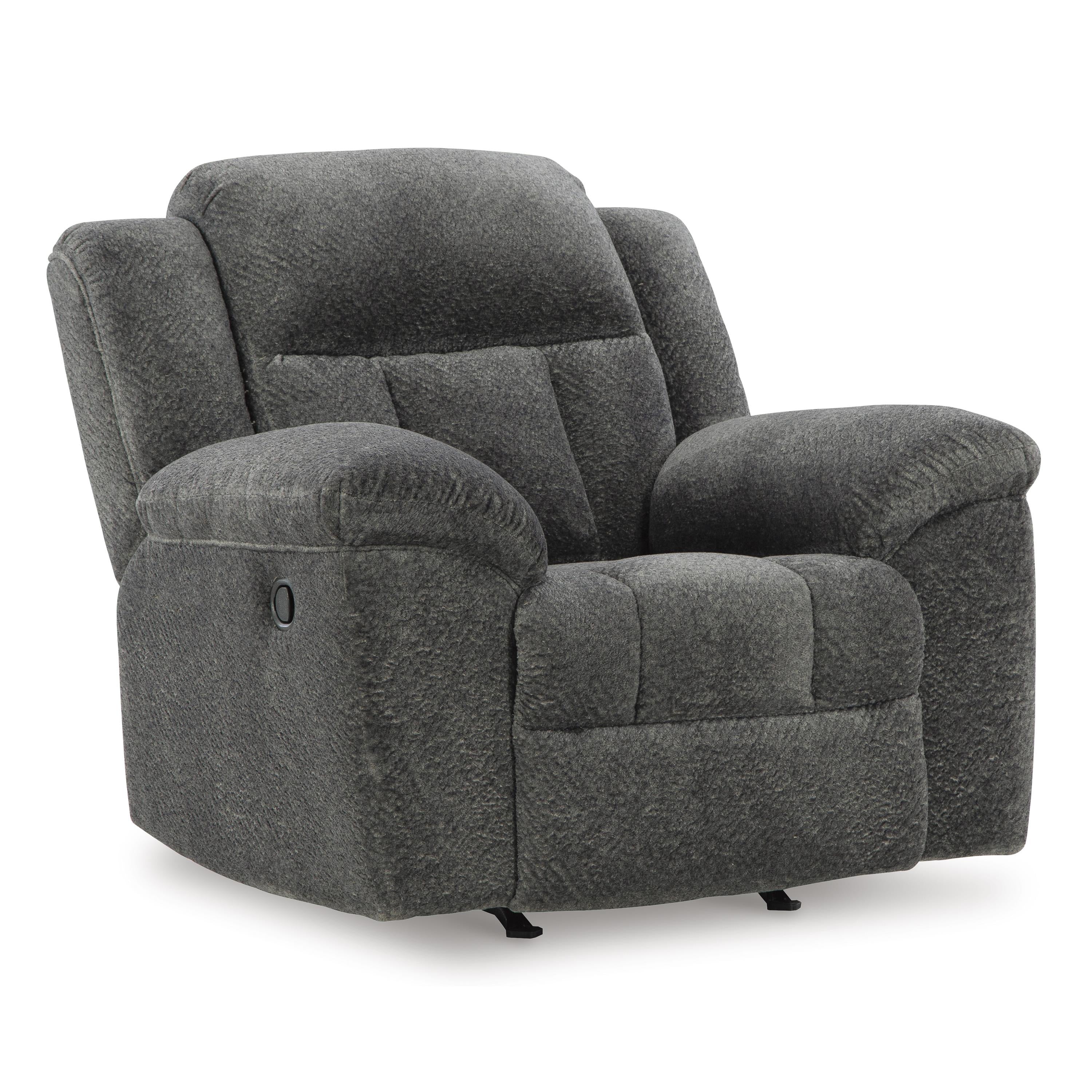  Manufacturer Color_Graphite --  Signature Design by Ashley Frohn Rocker Fabric Recliner IMAGE 1