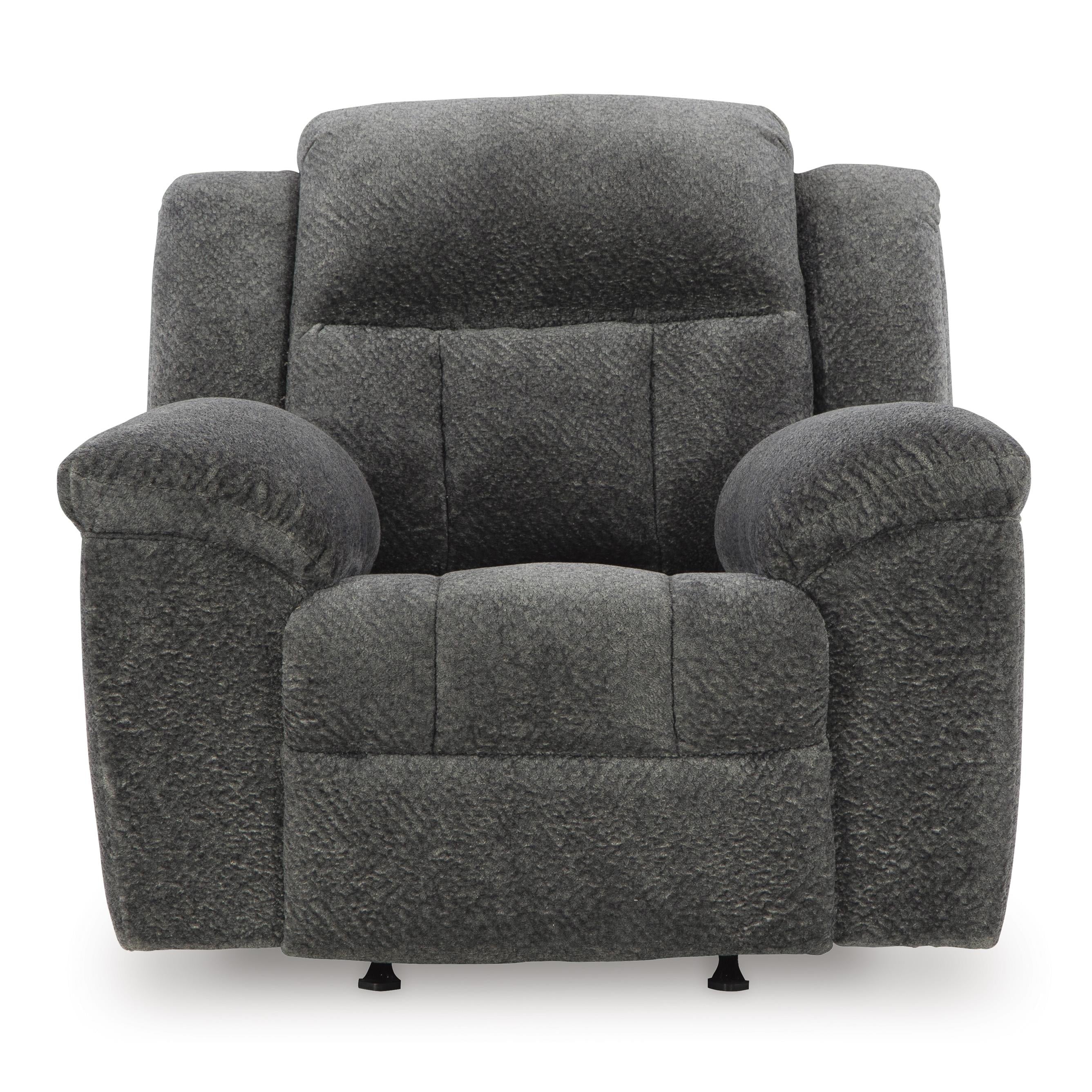  Manufacturer Color_Graphite --  Signature Design by Ashley Frohn Rocker Fabric Recliner IMAGE 3