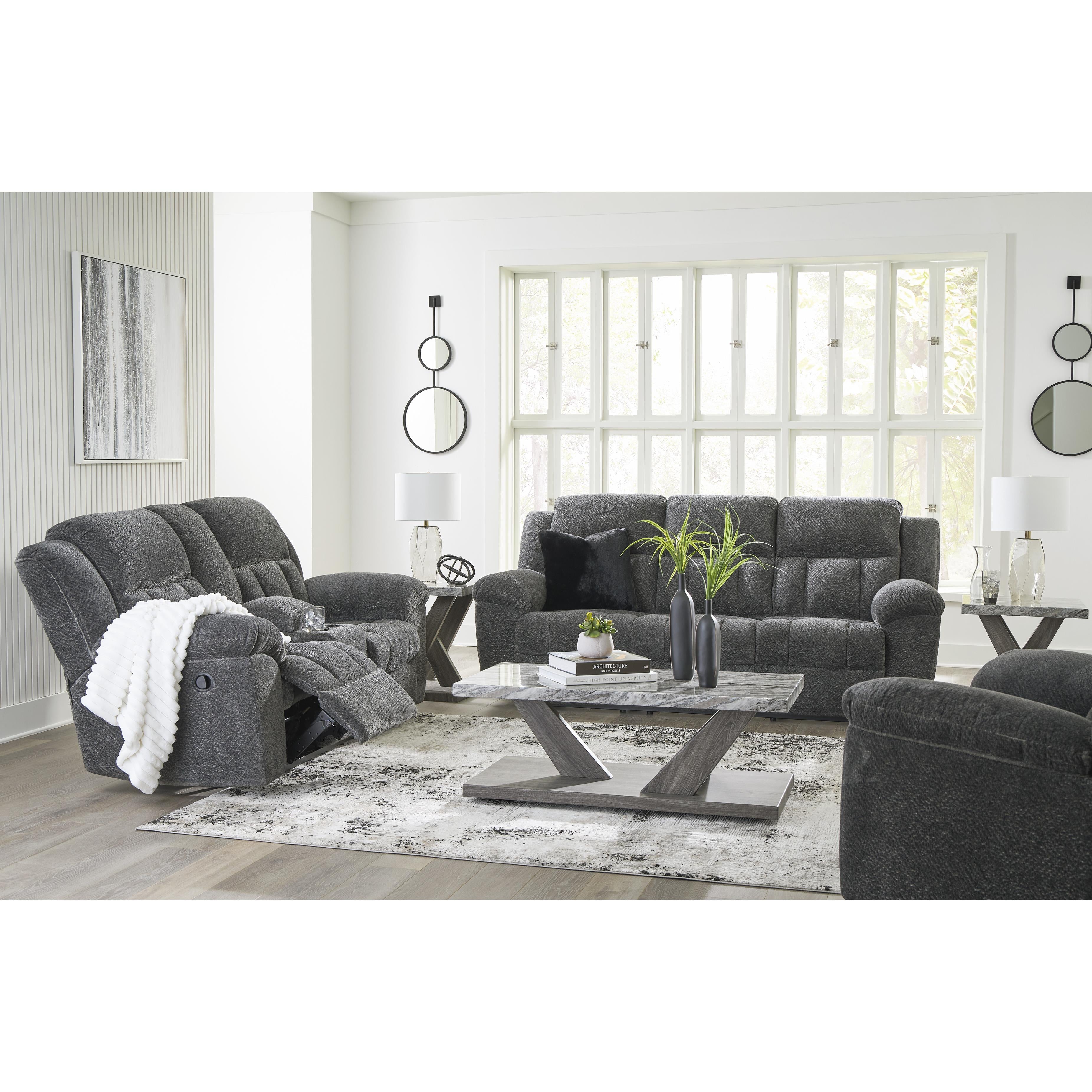  Manufacturer Color_Graphite --  Signature Design by Ashley Frohn Reclining Fabric Sofa IMAGE 13