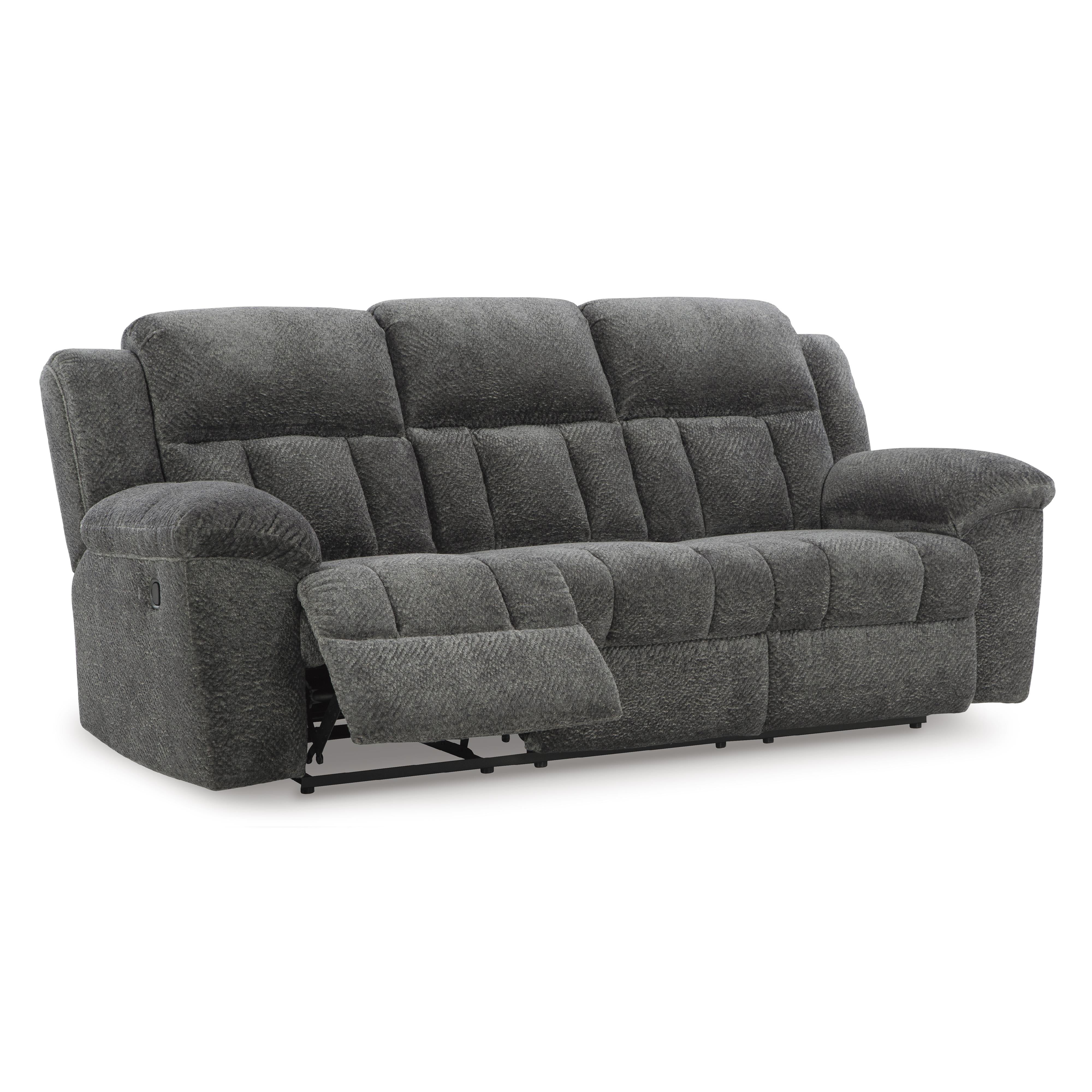  Manufacturer Color_Graphite --  Signature Design by Ashley Frohn Reclining Fabric Sofa IMAGE 2
