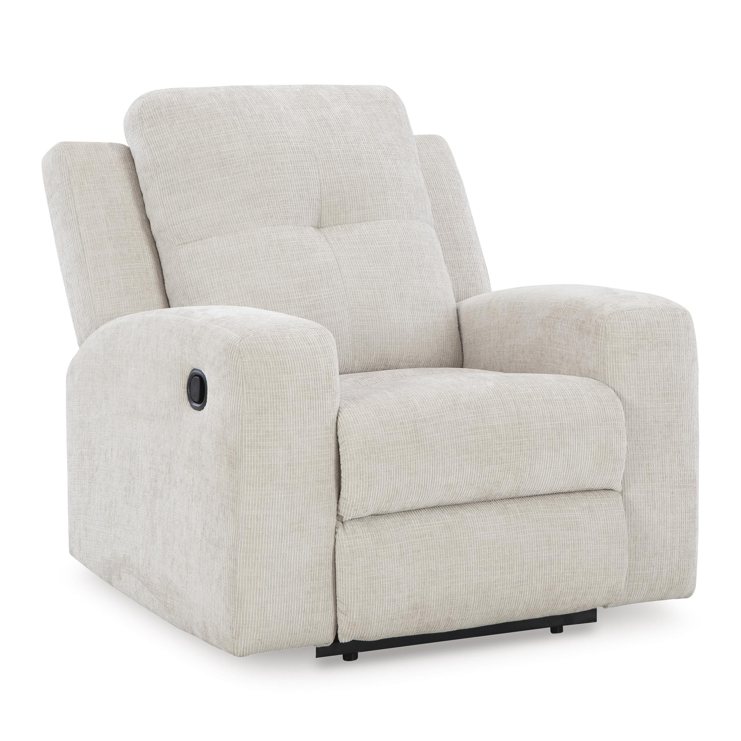  Manufacturer Color_Stone --  Signature Design by Ashley Danum Fabric Recliner with Wall Recline IMAGE 1