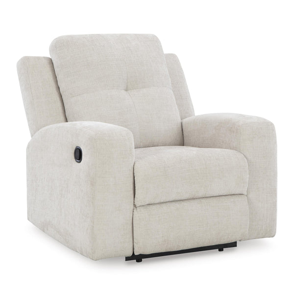 Signature Design by Ashley Danum Fabric Recliner with Wall Recline
