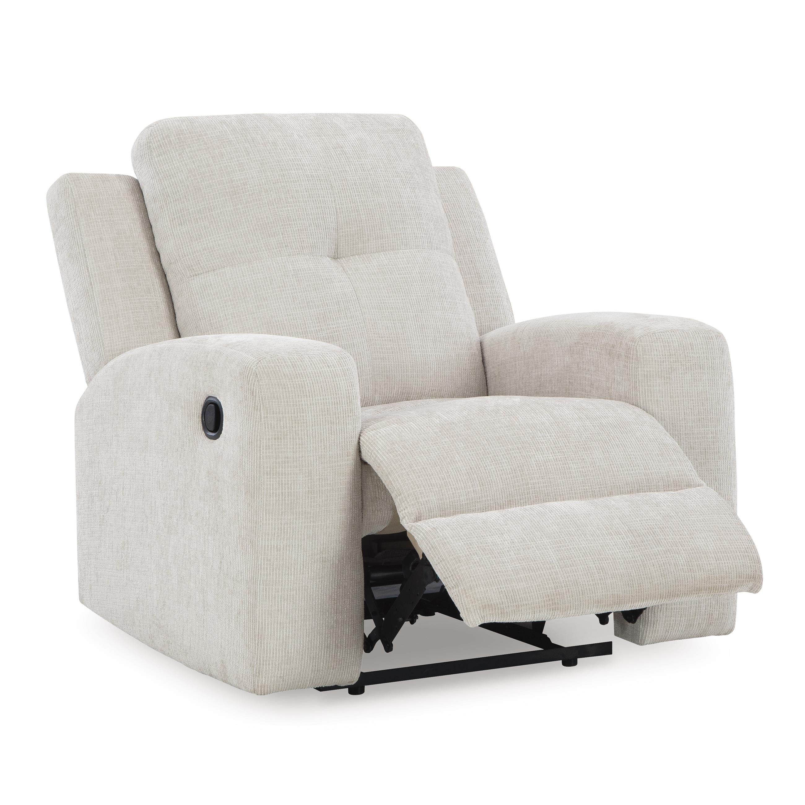  Manufacturer Color_Stone --  Signature Design by Ashley Danum Fabric Recliner with Wall Recline IMAGE 2