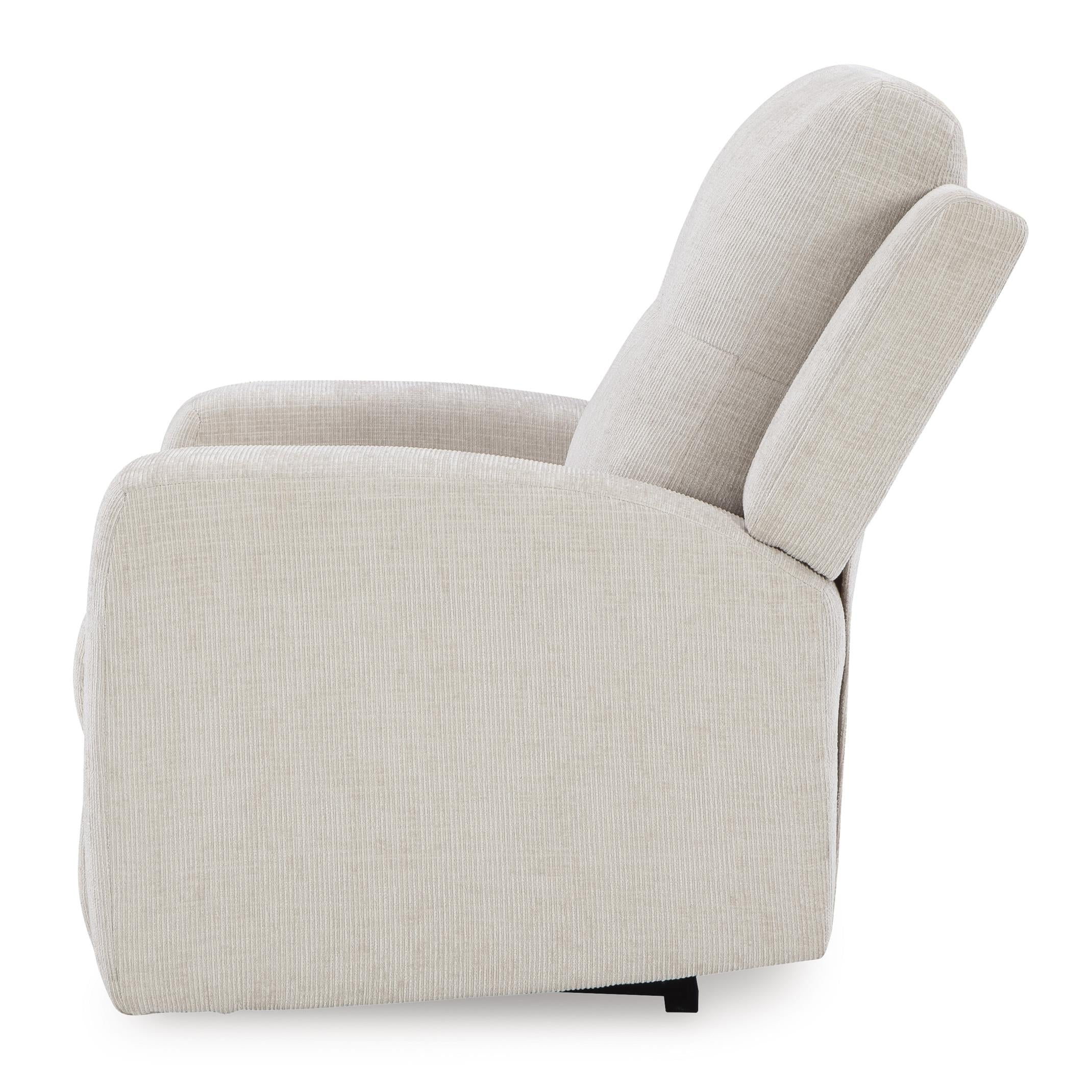  Manufacturer Color_Stone --  Signature Design by Ashley Danum Fabric Recliner with Wall Recline IMAGE 5