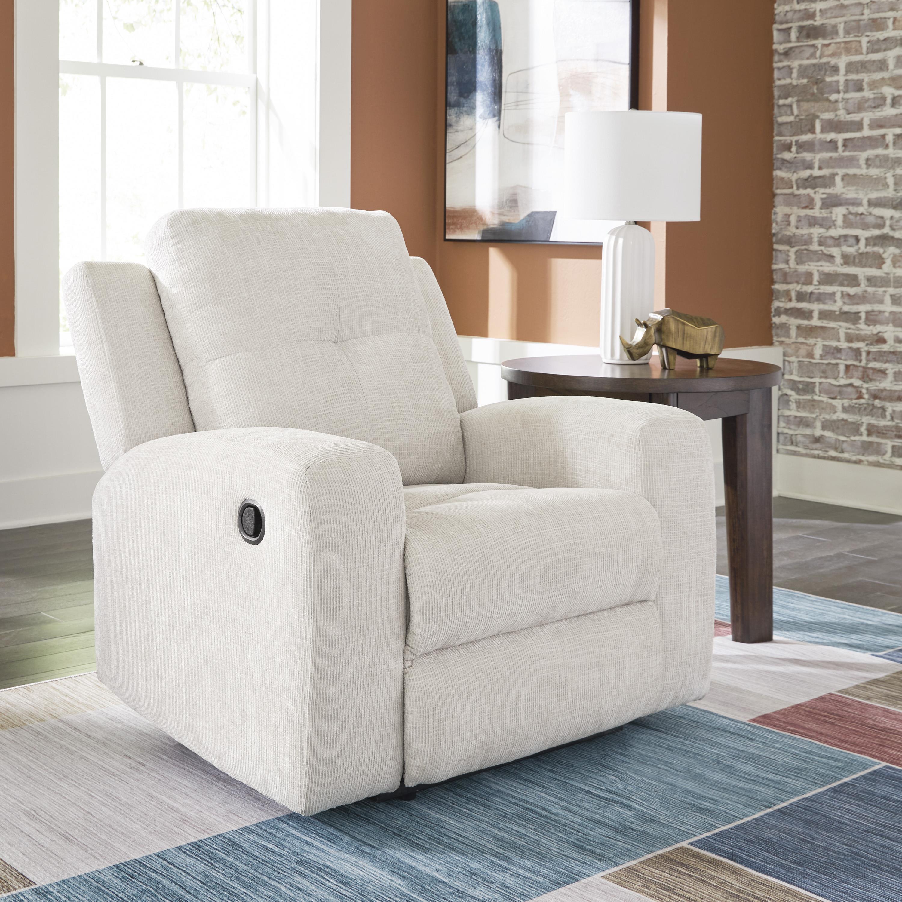  Manufacturer Color_Stone --  Signature Design by Ashley Danum Fabric Recliner with Wall Recline IMAGE 7