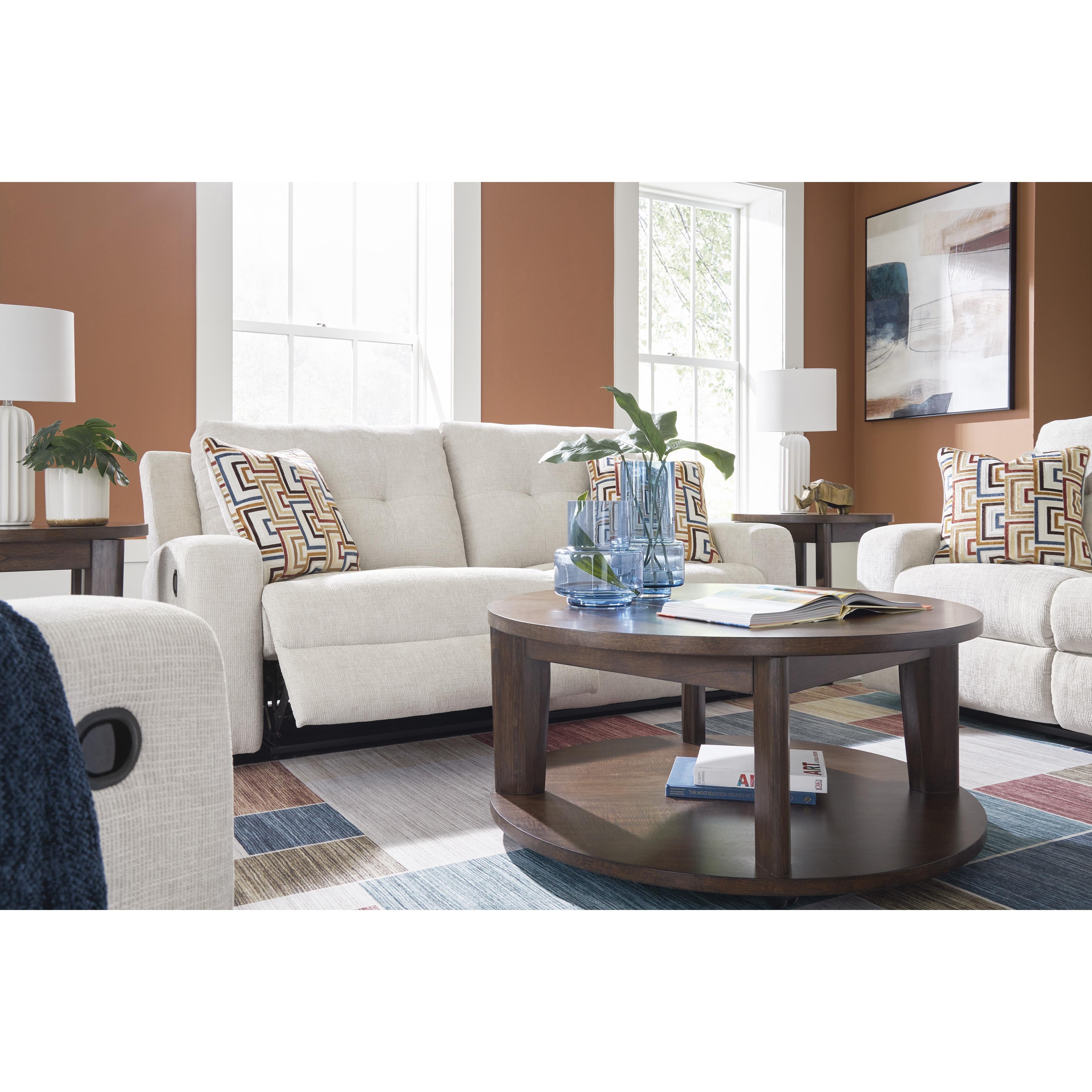  Manufacturer Color_Stone --  Signature Design by Ashley Danum Reclining Fabric Sofa IMAGE 10