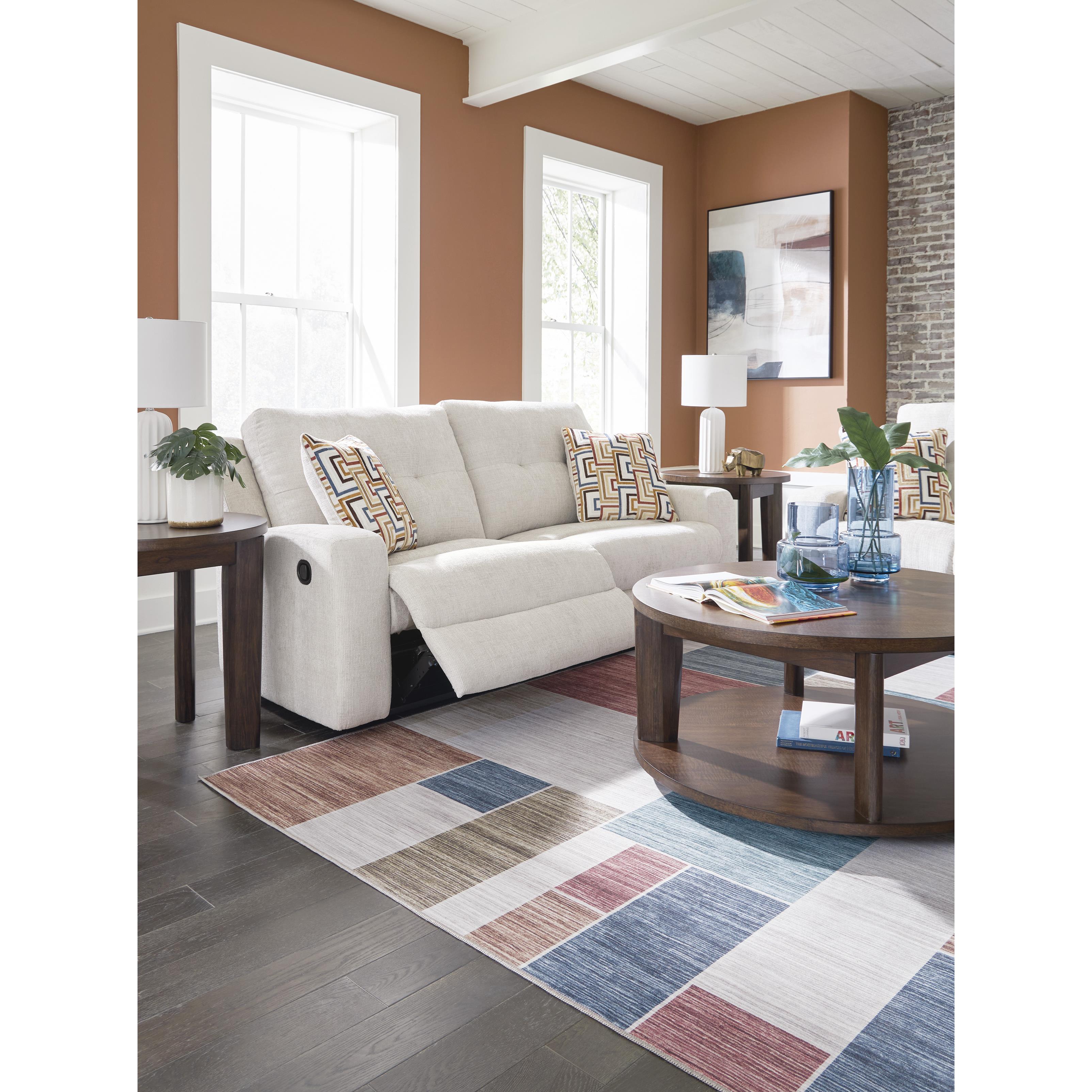  Manufacturer Color_Stone --  Signature Design by Ashley Danum Reclining Fabric Sofa IMAGE 11