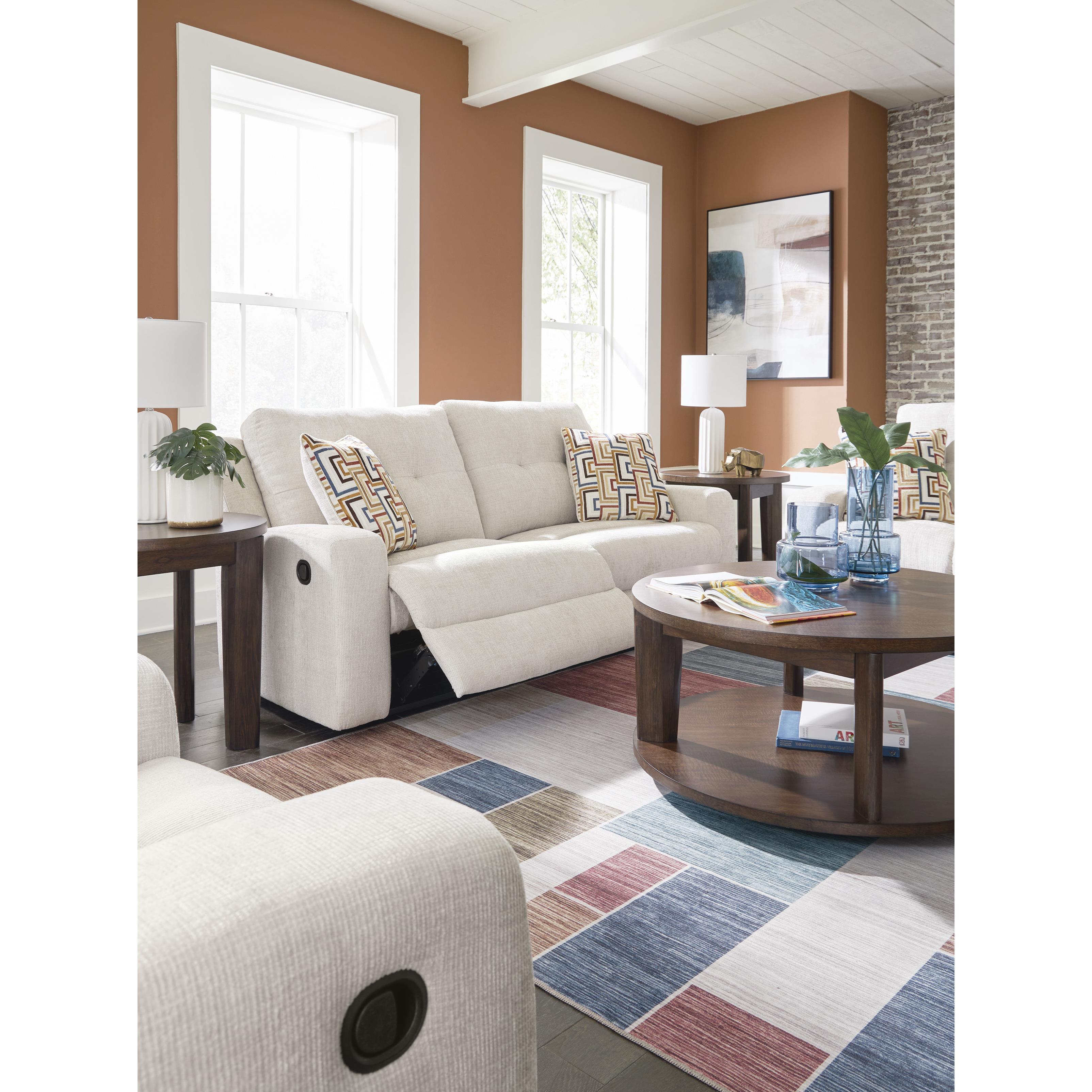  Manufacturer Color_Stone --  Signature Design by Ashley Danum Reclining Fabric Sofa IMAGE 12