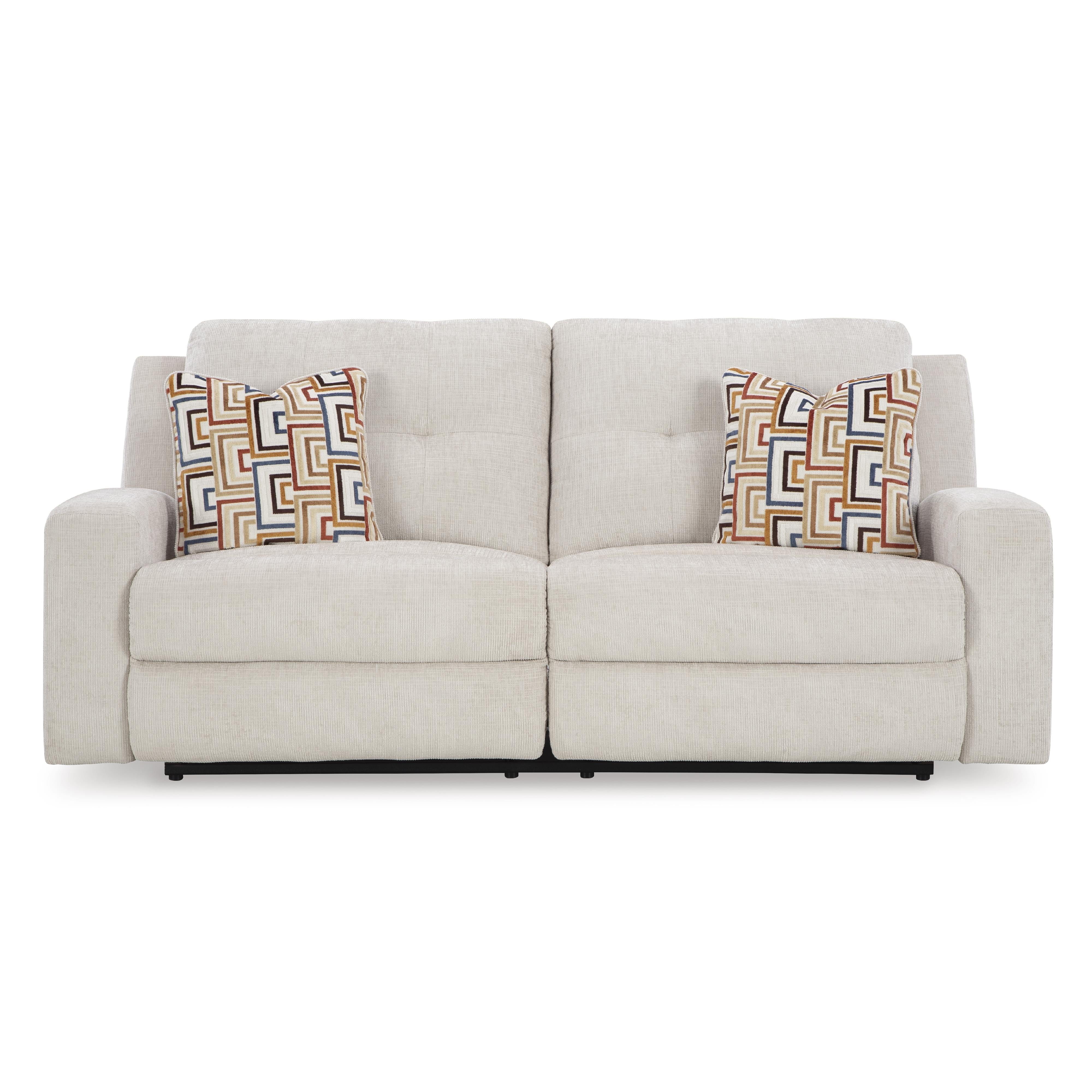  Manufacturer Color_Stone --  Signature Design by Ashley Danum Reclining Fabric Sofa IMAGE 3