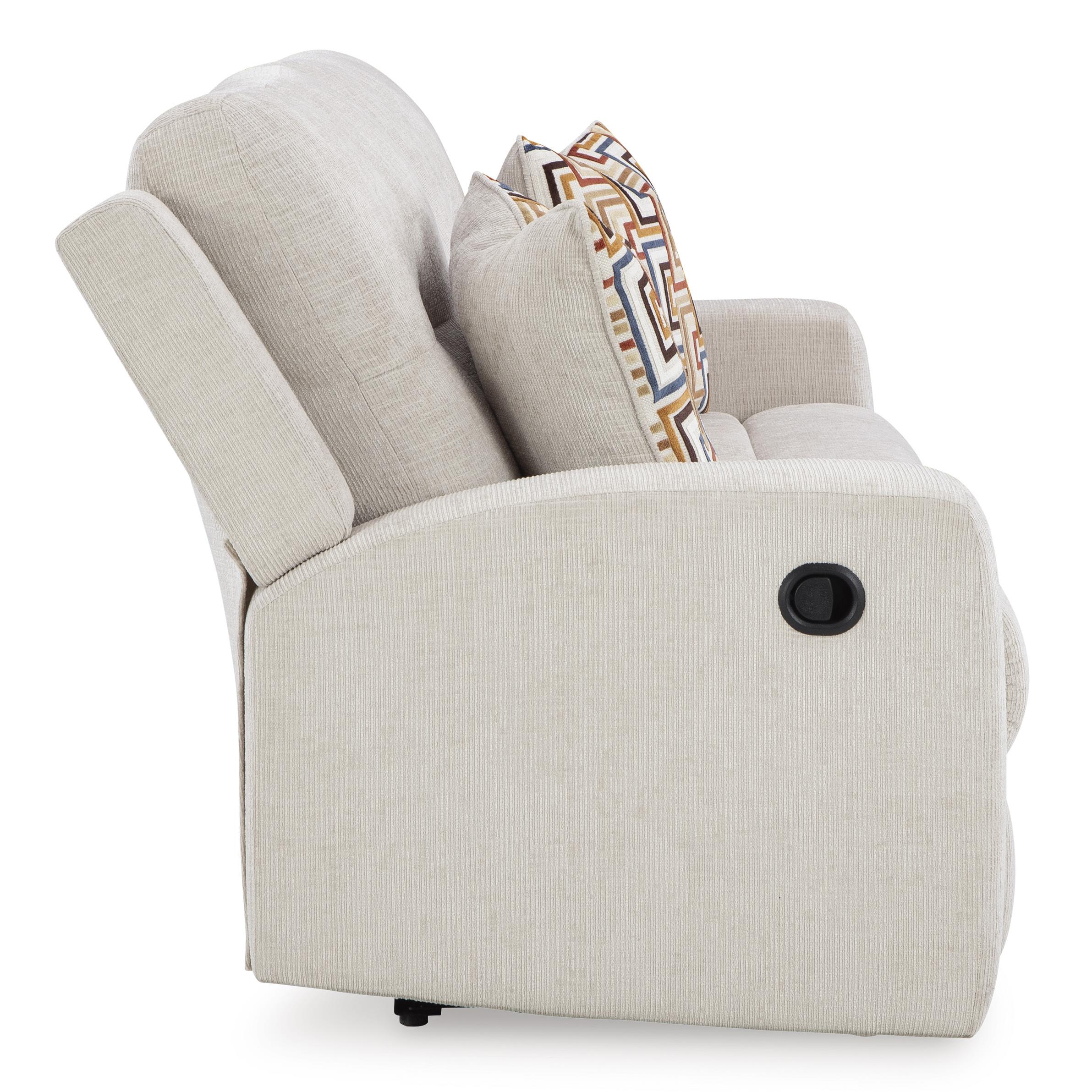  Manufacturer Color_Stone --  Signature Design by Ashley Danum Reclining Fabric Sofa IMAGE 4